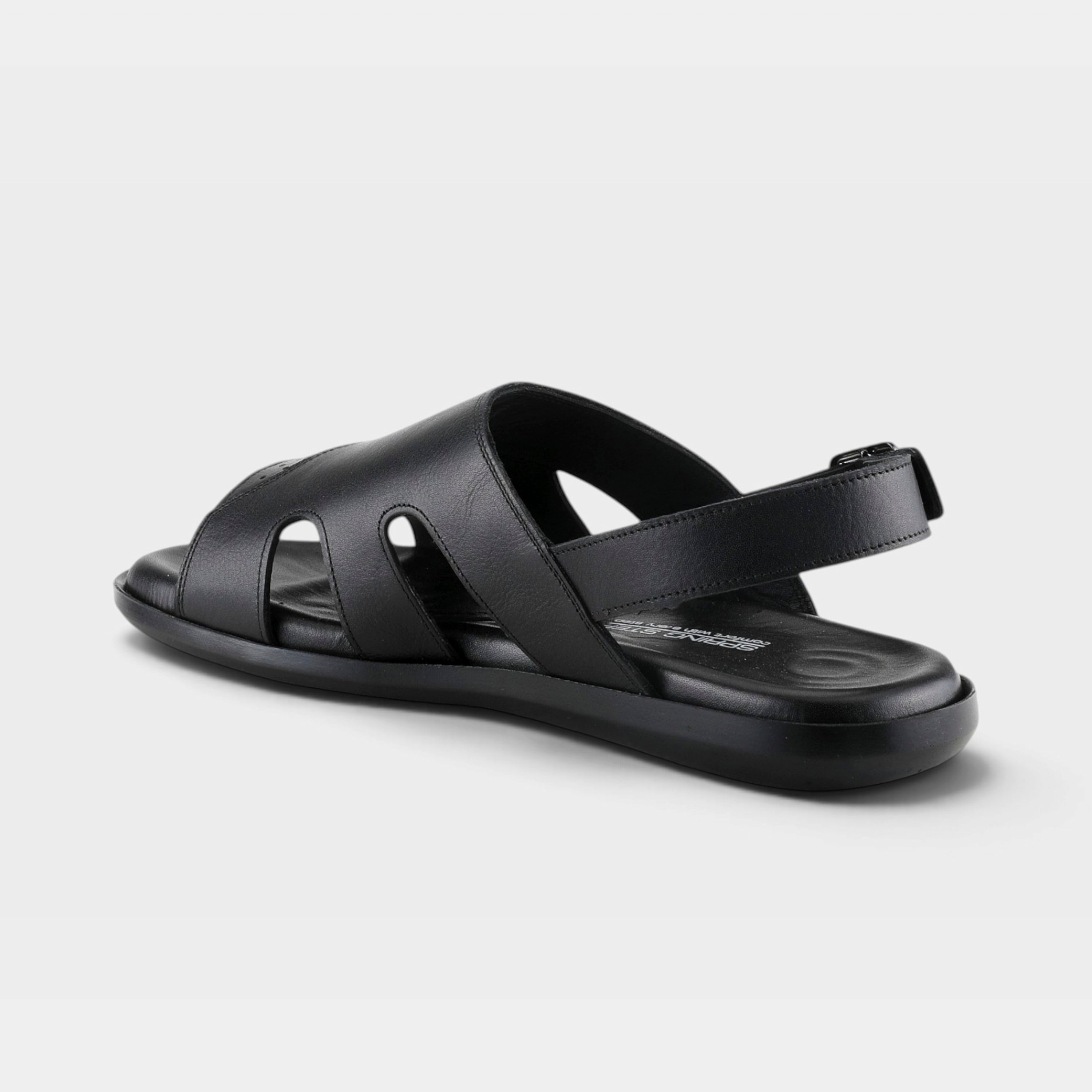 Spring Step Men Jeff Black Back Strap Sandal
