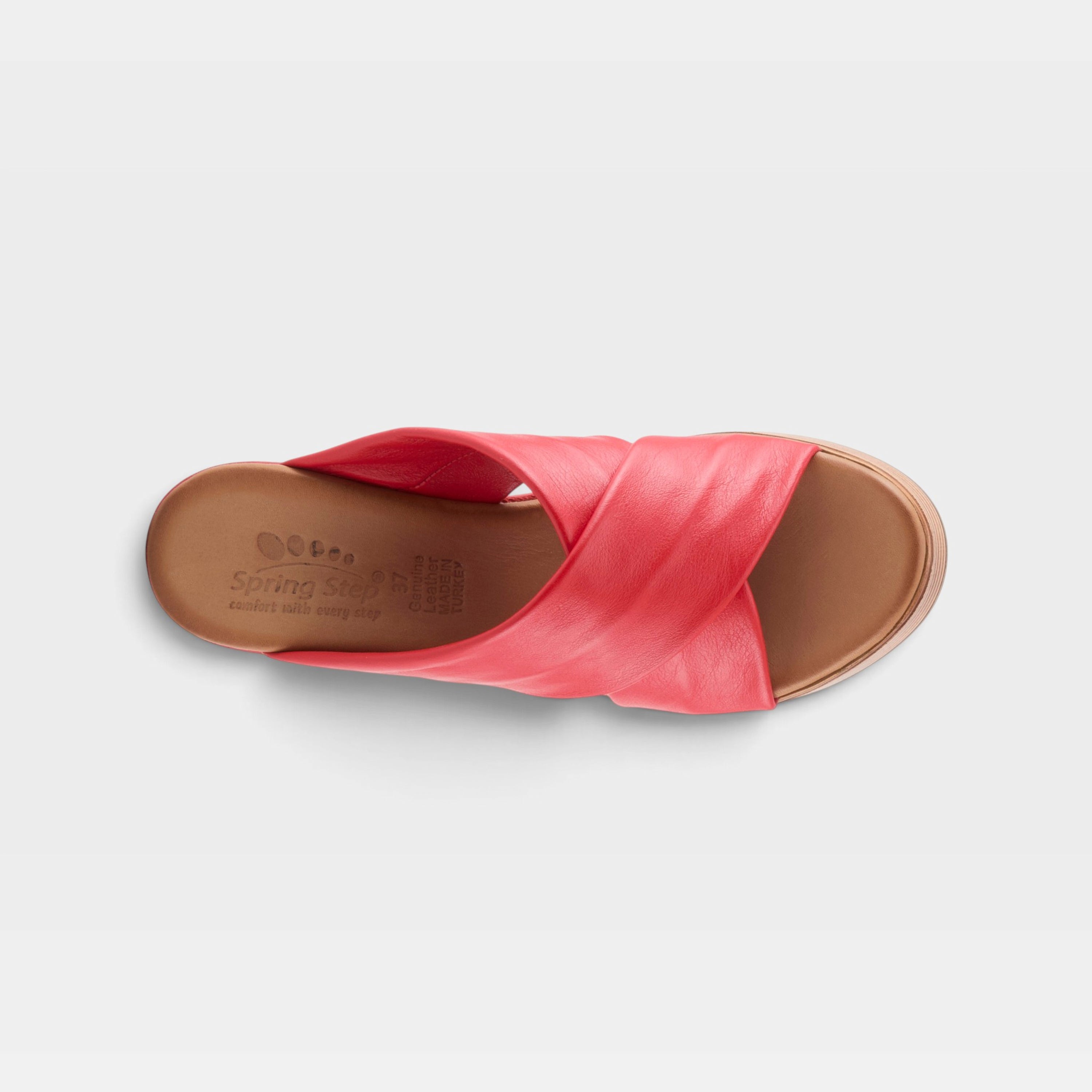 Spring Step Kaiyah Red Wedge Sandal