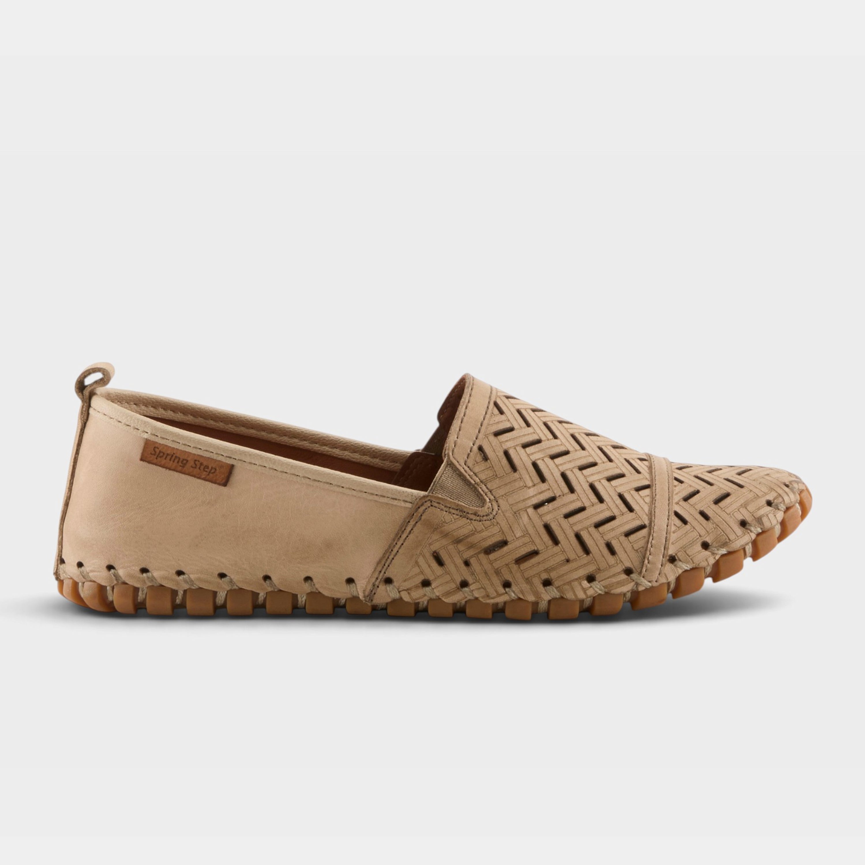 Spring Step Kapri Beige Slip-On Casual Shoe