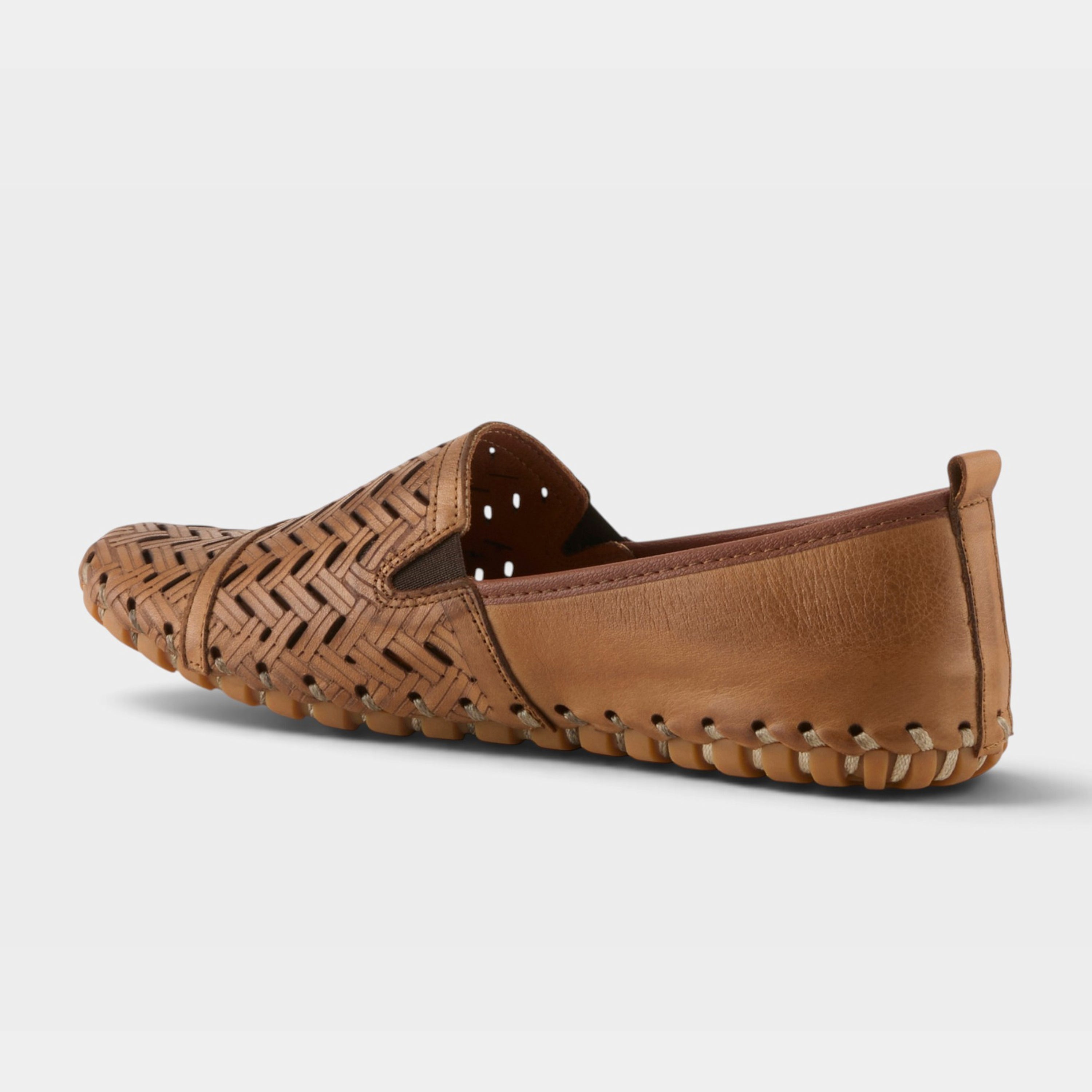 Spring Step Kapri Brown Slip-On Casual Shoe