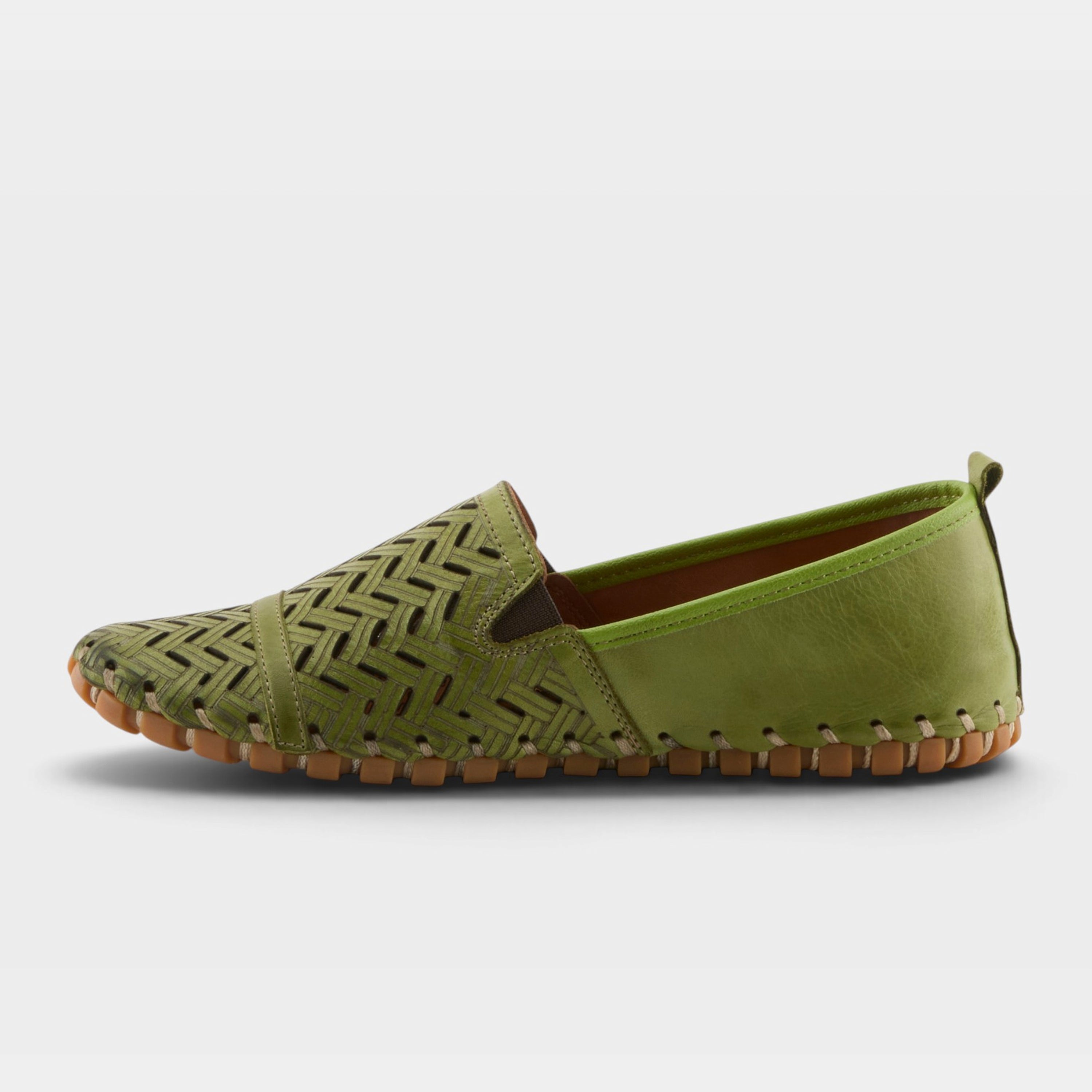 Spring Step Kapri Green Slip-On Casual Shoe