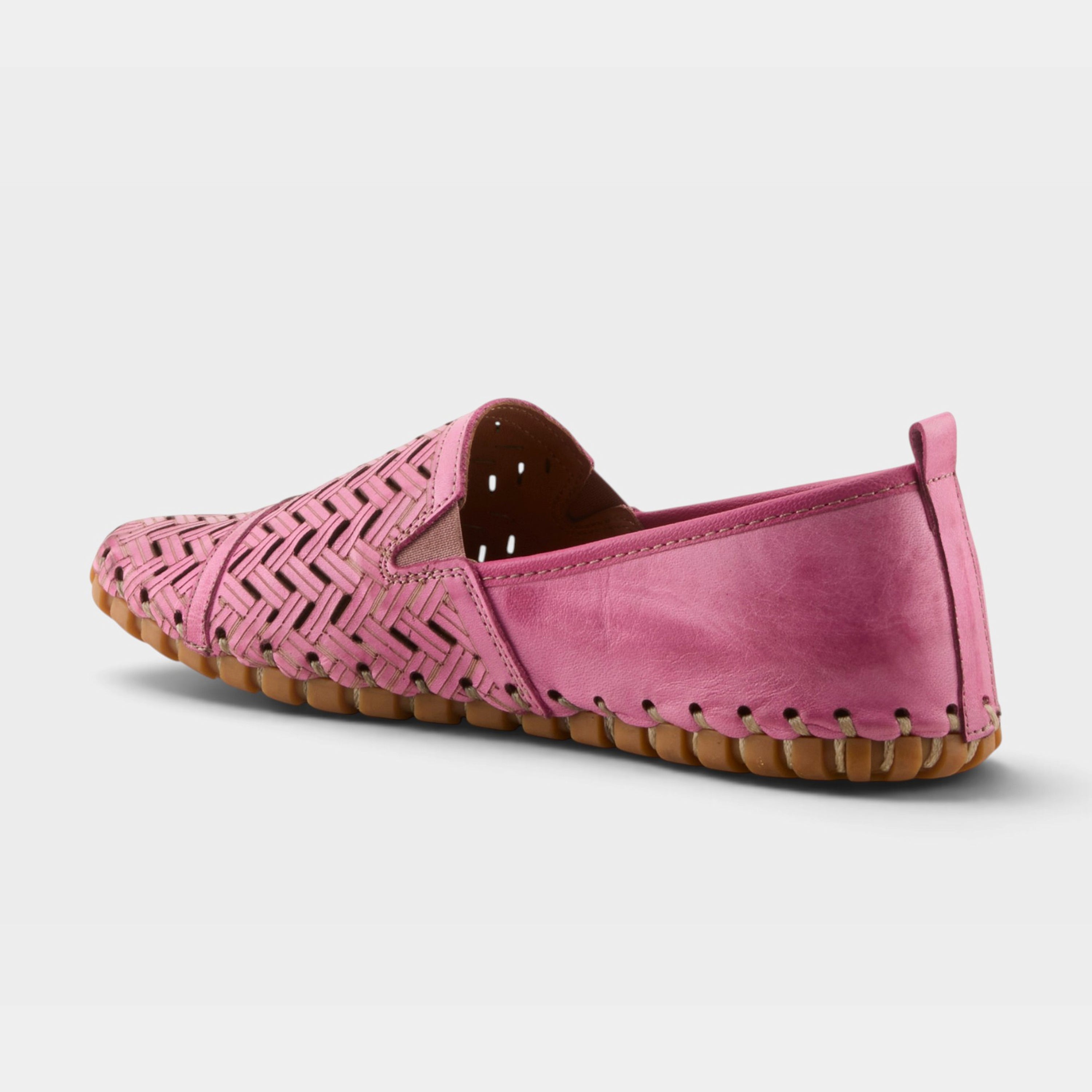 Spring Step Kapri Pink Slip-On Casual Shoe