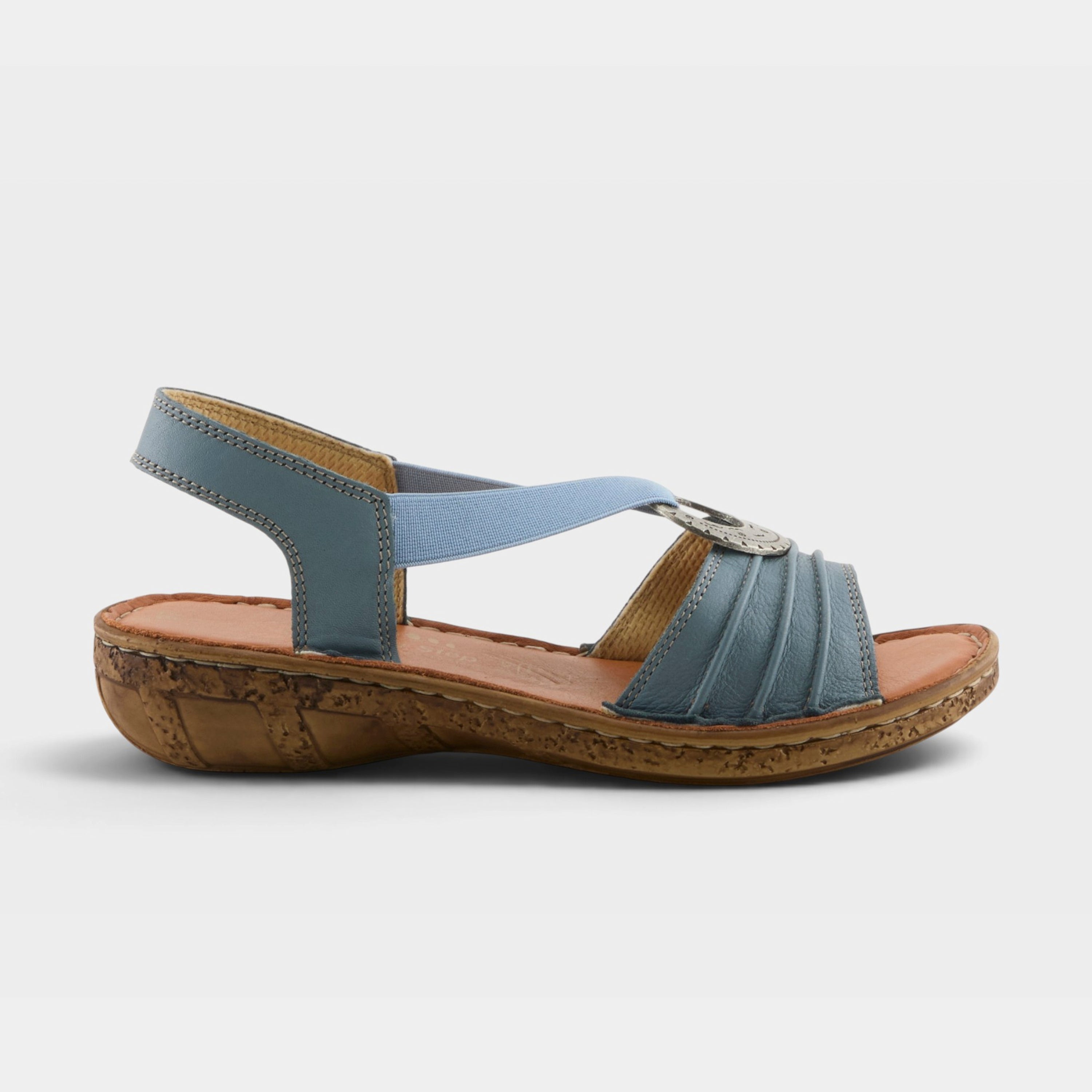 Spring Step Karmel Denim Blue Sandal