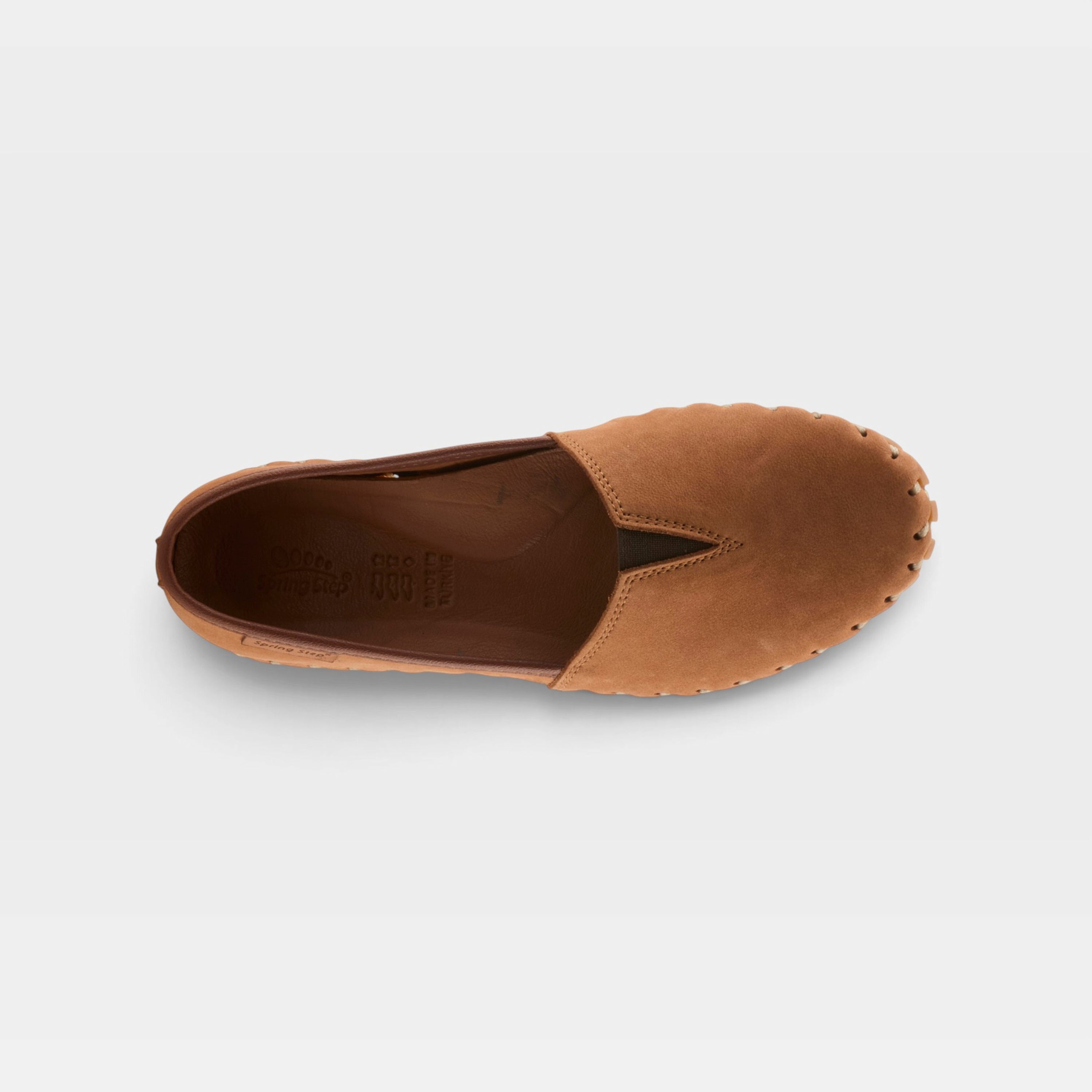 Spring Step Kathaleta Camel Suede Loafer