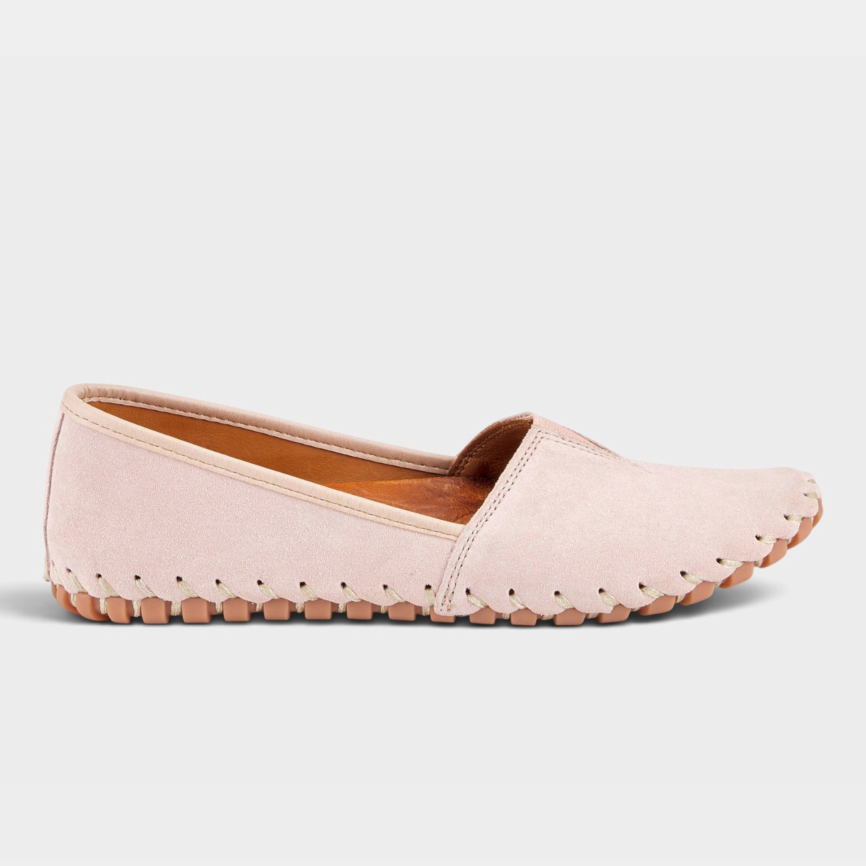 Spring Step Kathaleta Light Pink Suede Loafer