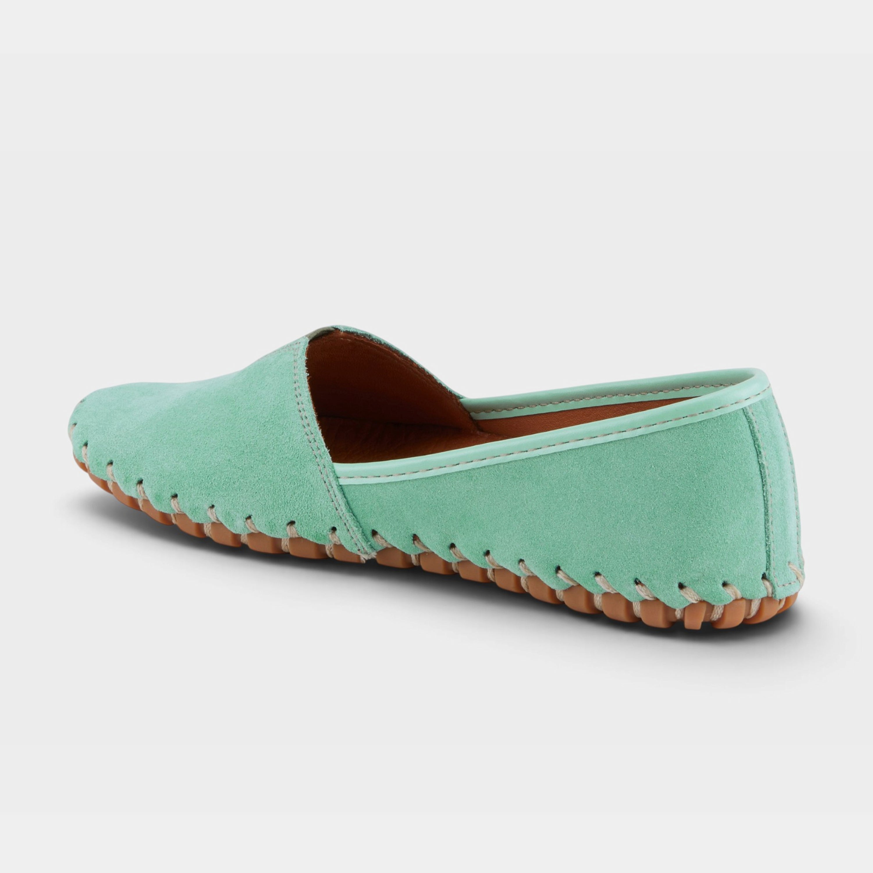 Spring Step Kathaleta Mint Green Suede Loafer