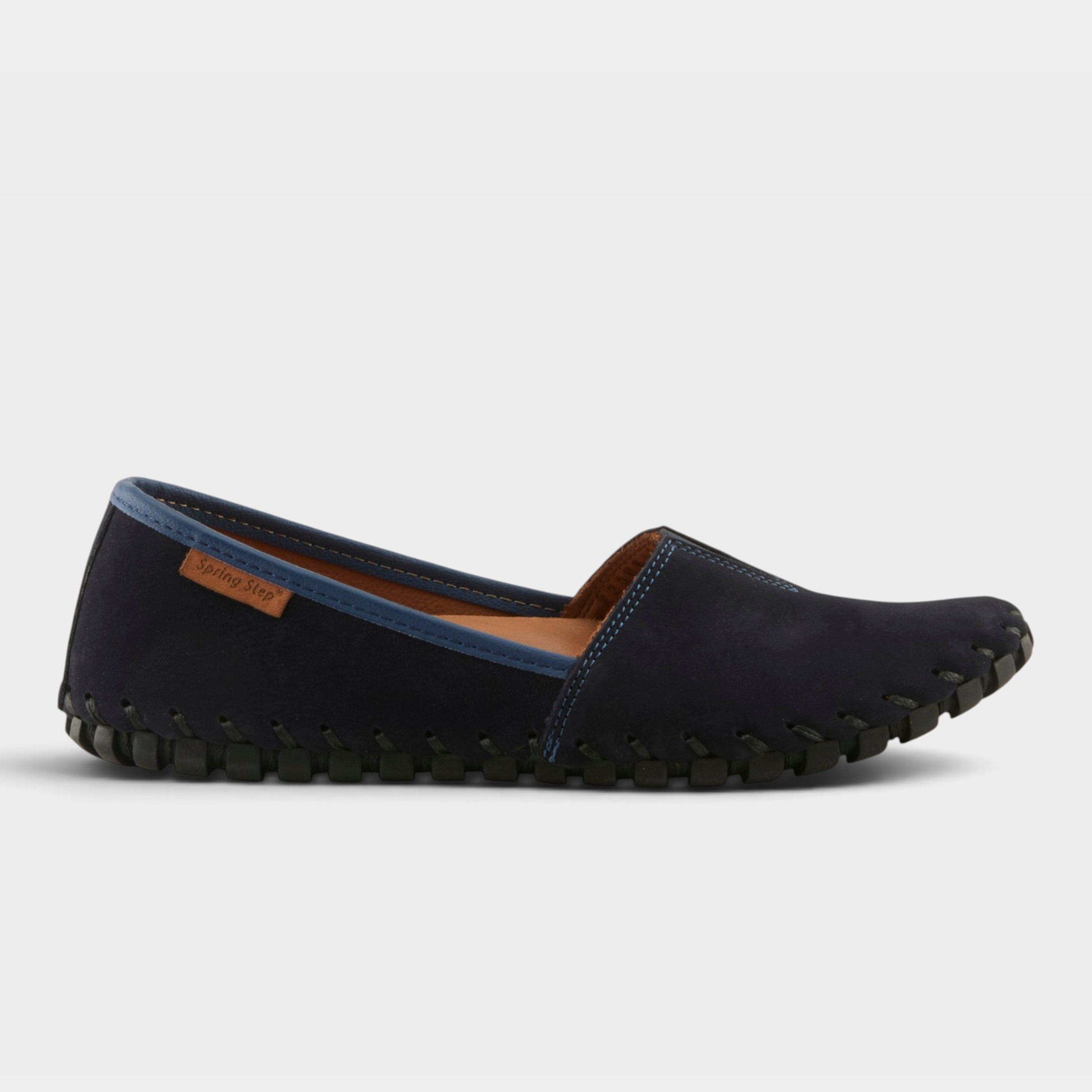 Spring Step Kathaleta Navy Suede Loafer