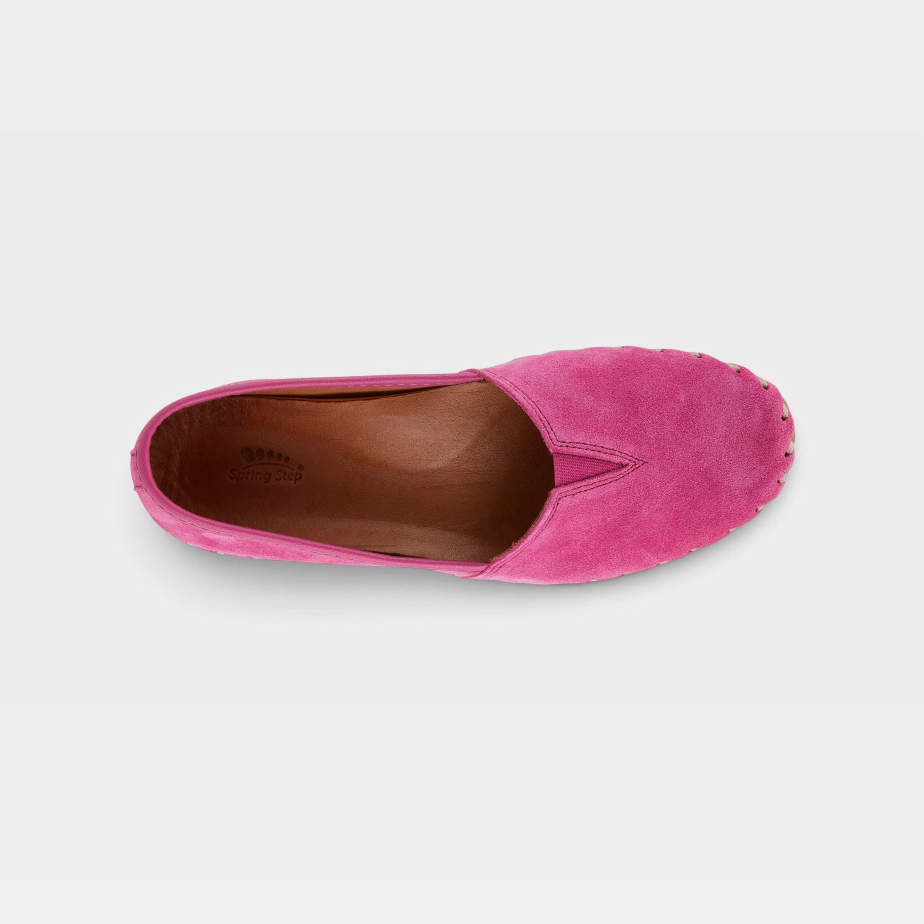 Spring Step Kathaleta Pink Suede Loafer