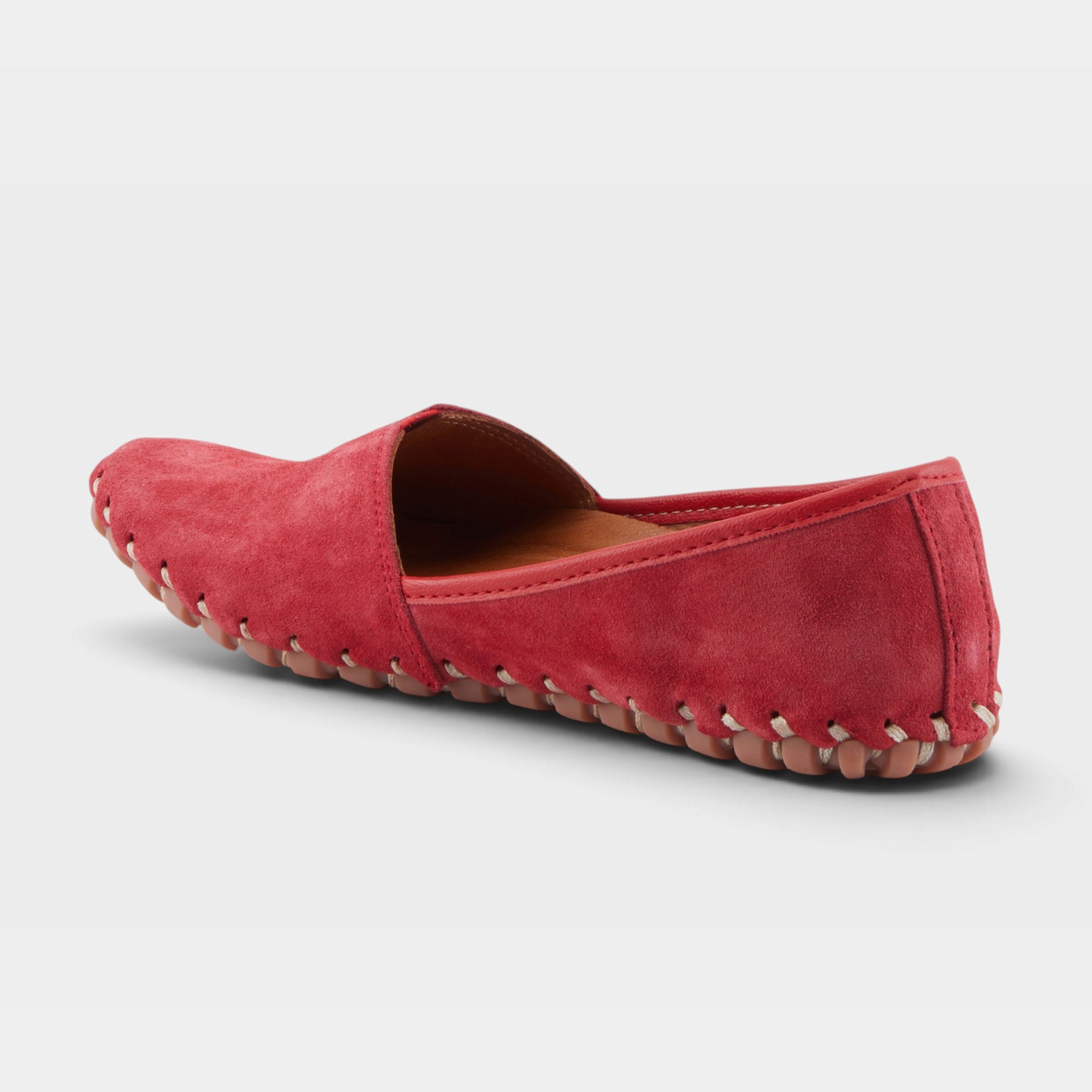 Spring Step Kathaleta Red Suede Loafer