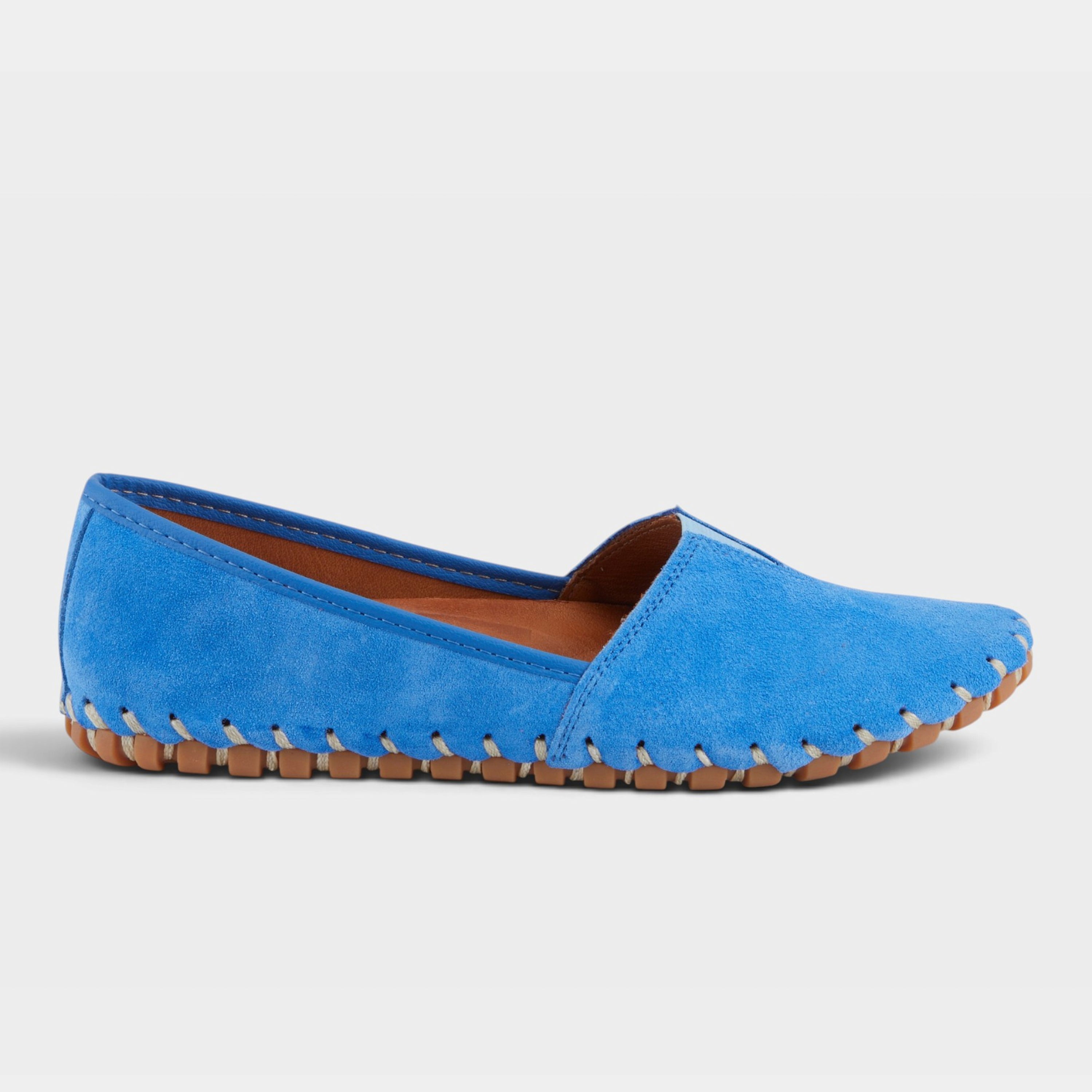 Spring Step Kathaleta Sky Blue Suede Loafer