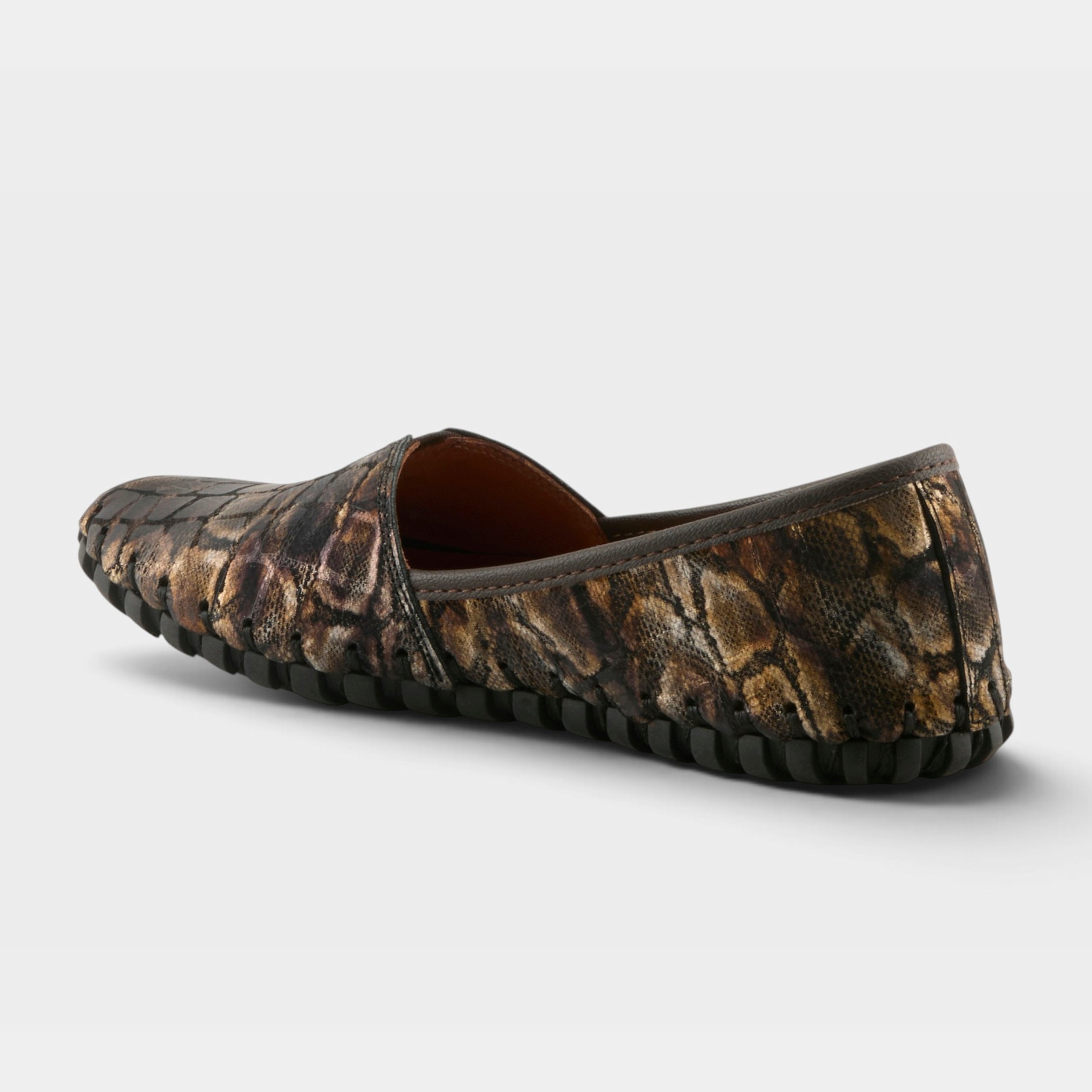 Spring Step Kathaleta-Spice Dark Brown Multi Casual Shoe