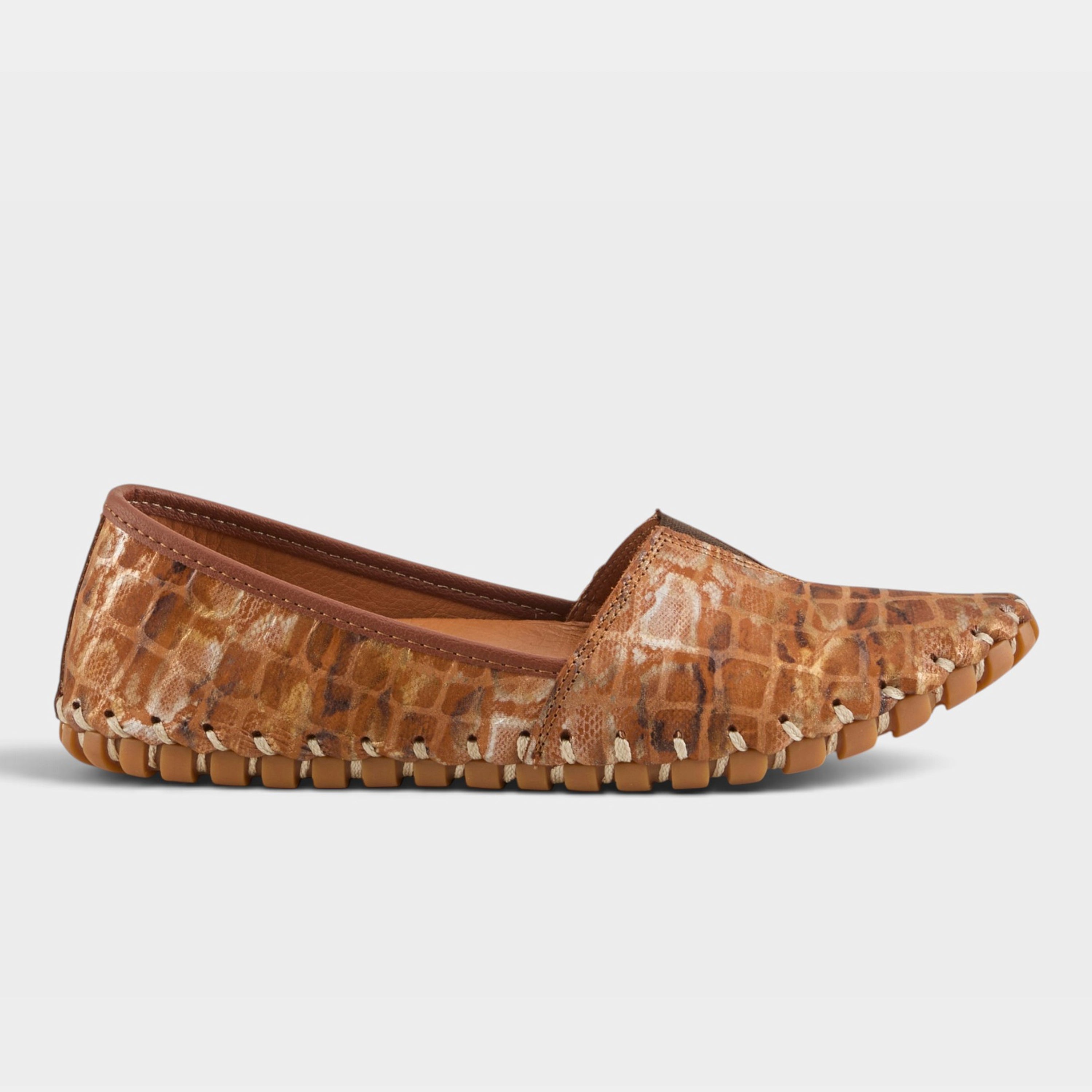 Spring Step Kathaleta-Spice Tan Multi Casual Shoe