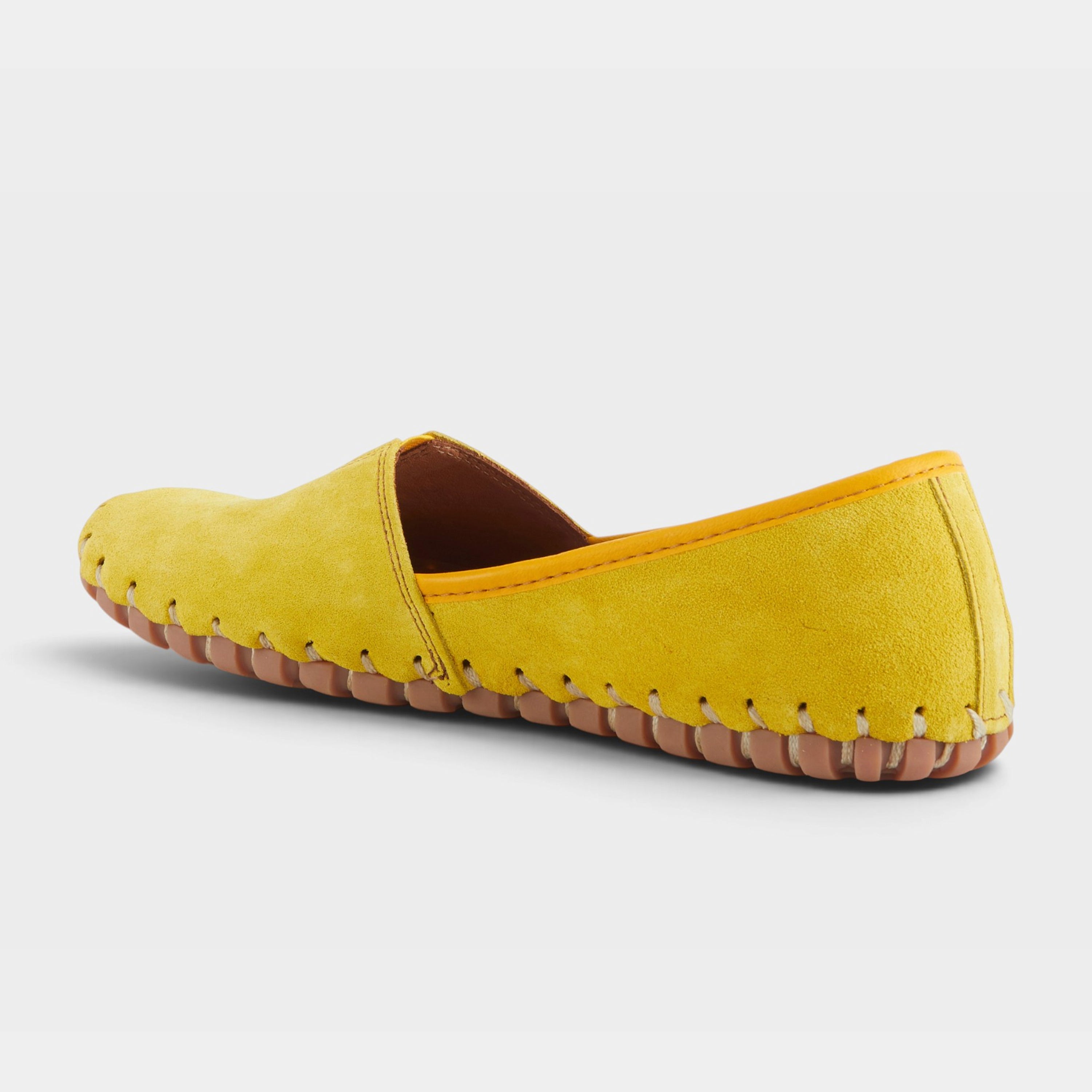 Spring Step Kathaleta Yellow Suede Loafer