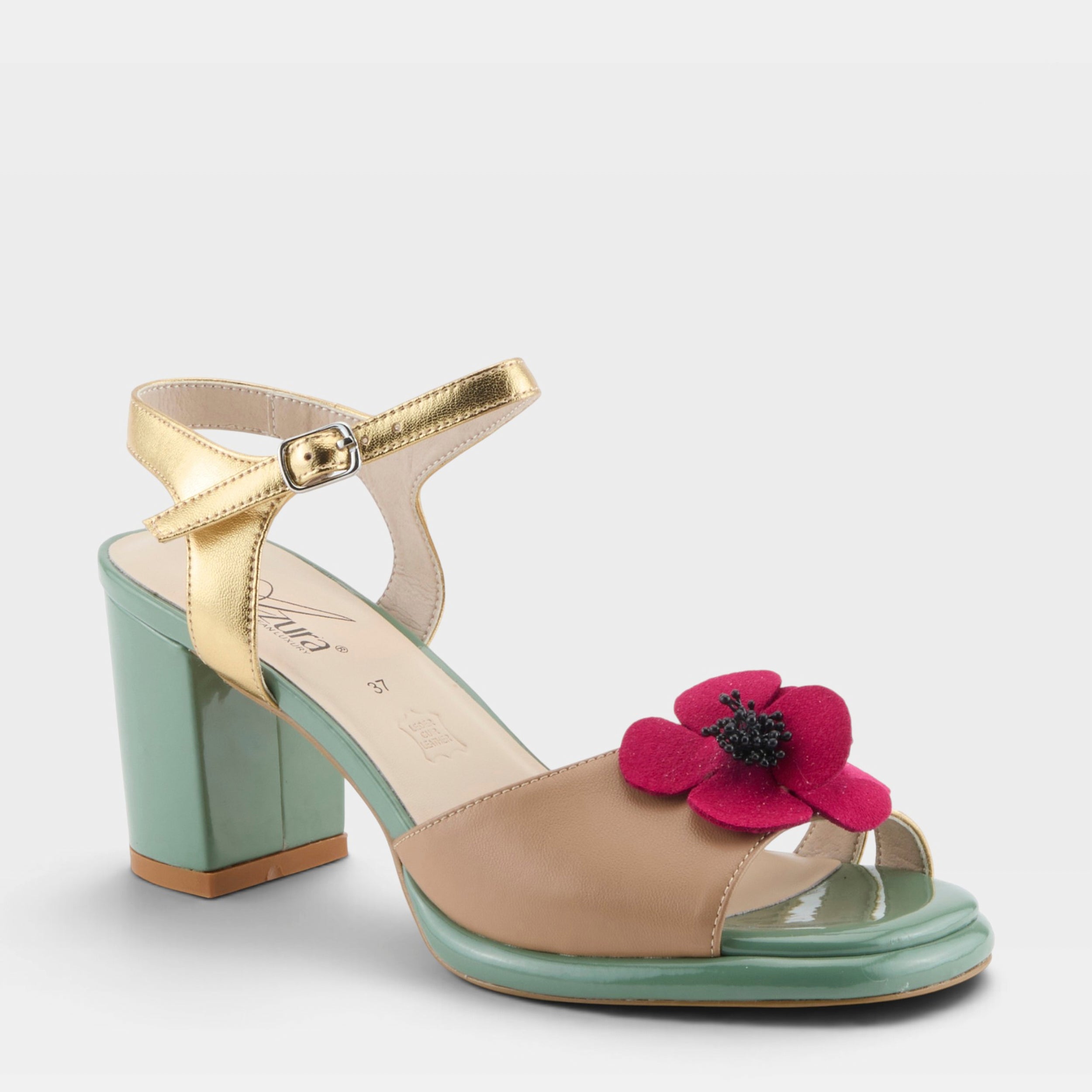 Azura Katriel Gold Multi Sandal