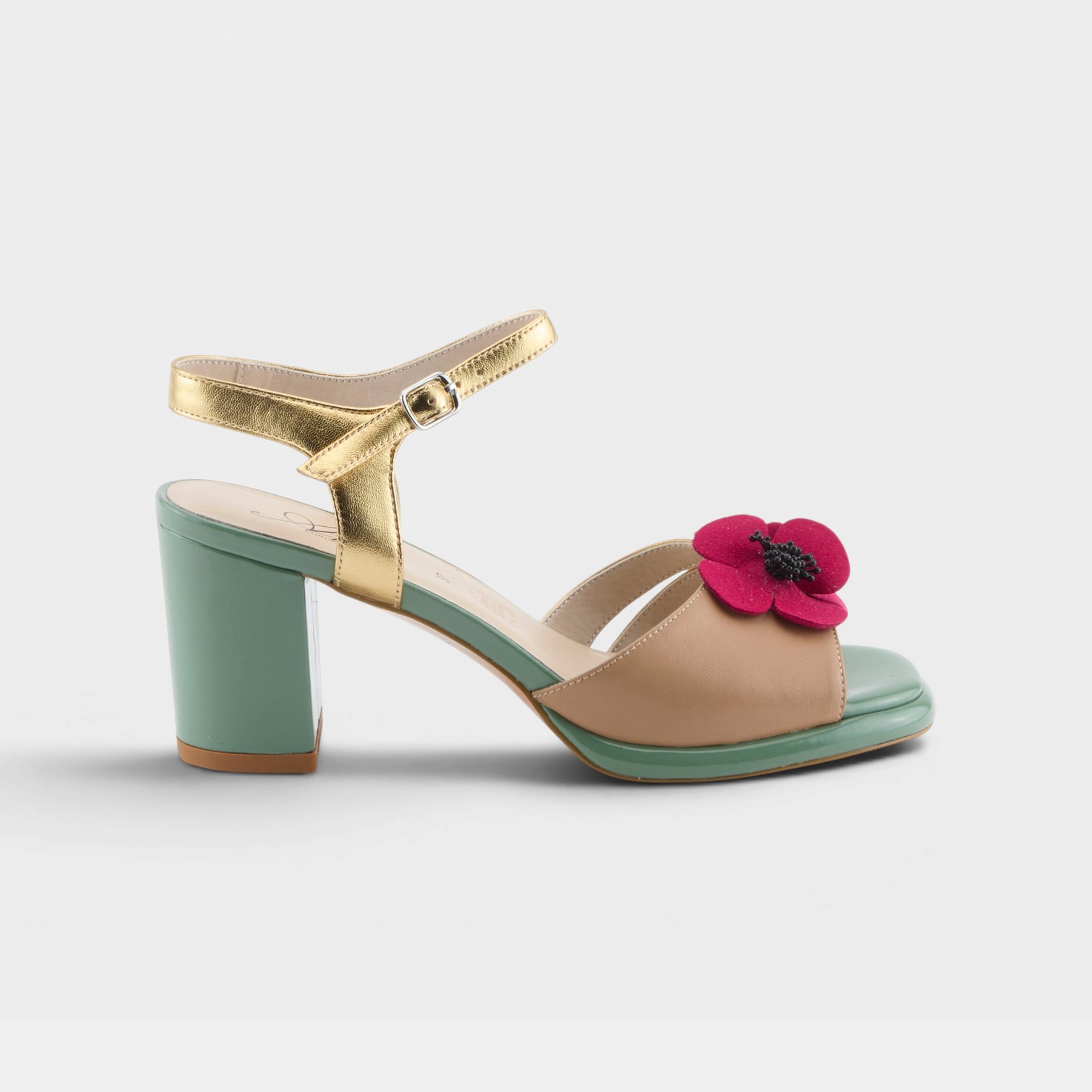 Azura Katriel Gold Multi Sandal