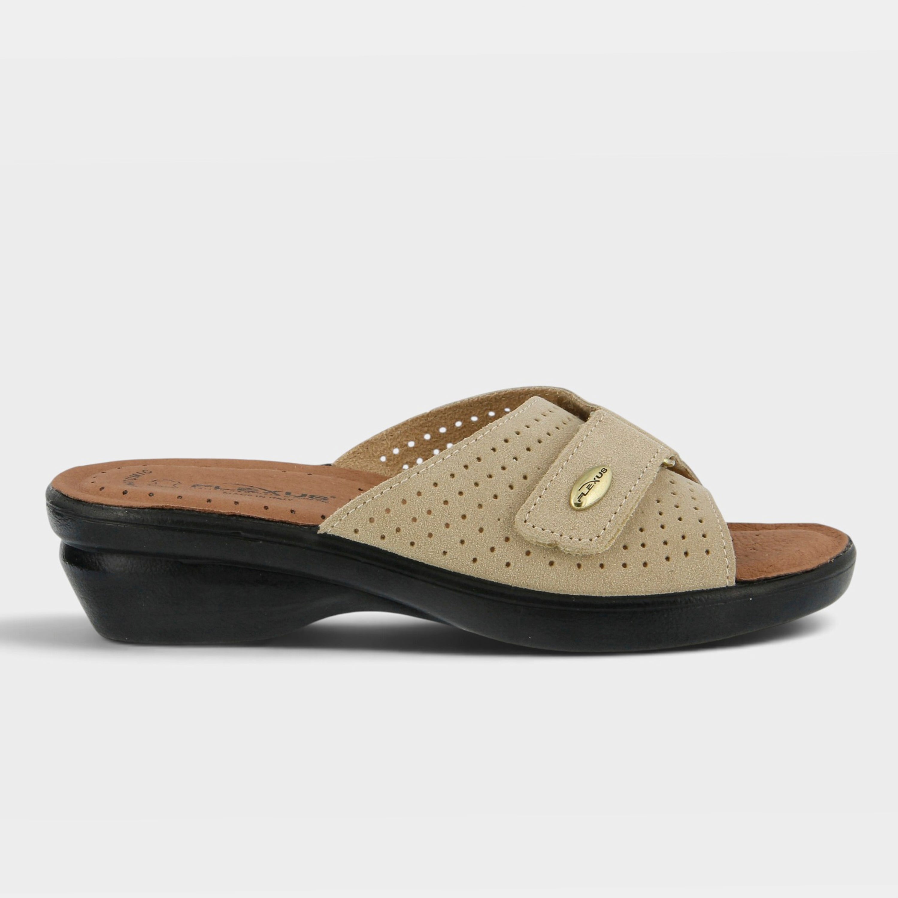 Flexus Kea Beige Suede Sandal