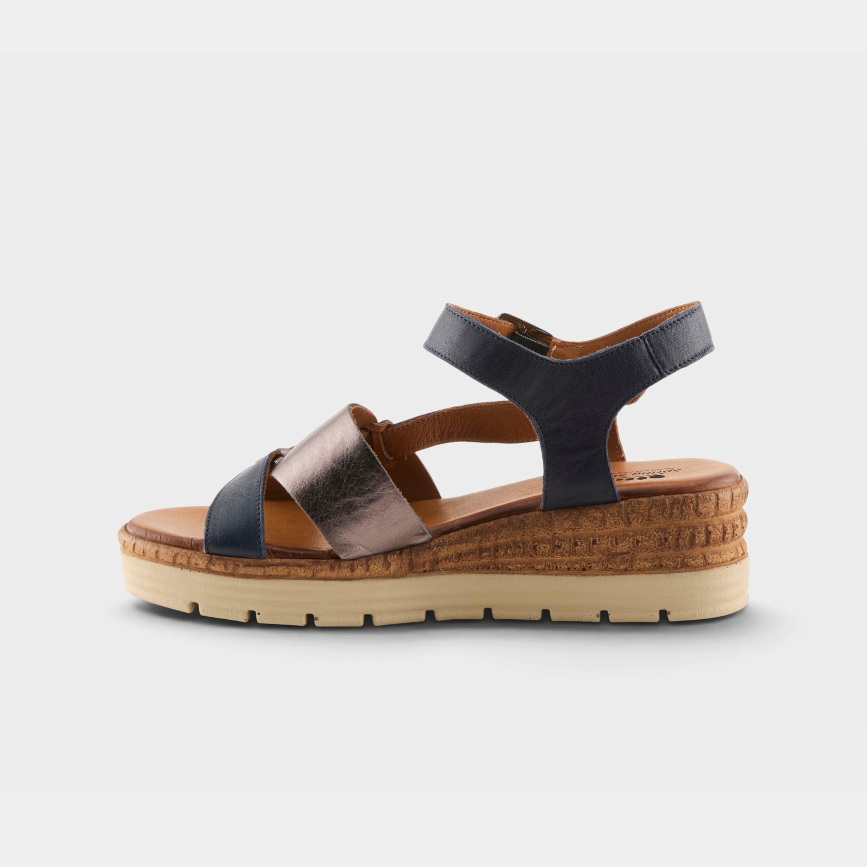 Spring Step Kirra Navy Multi Casual Sandal