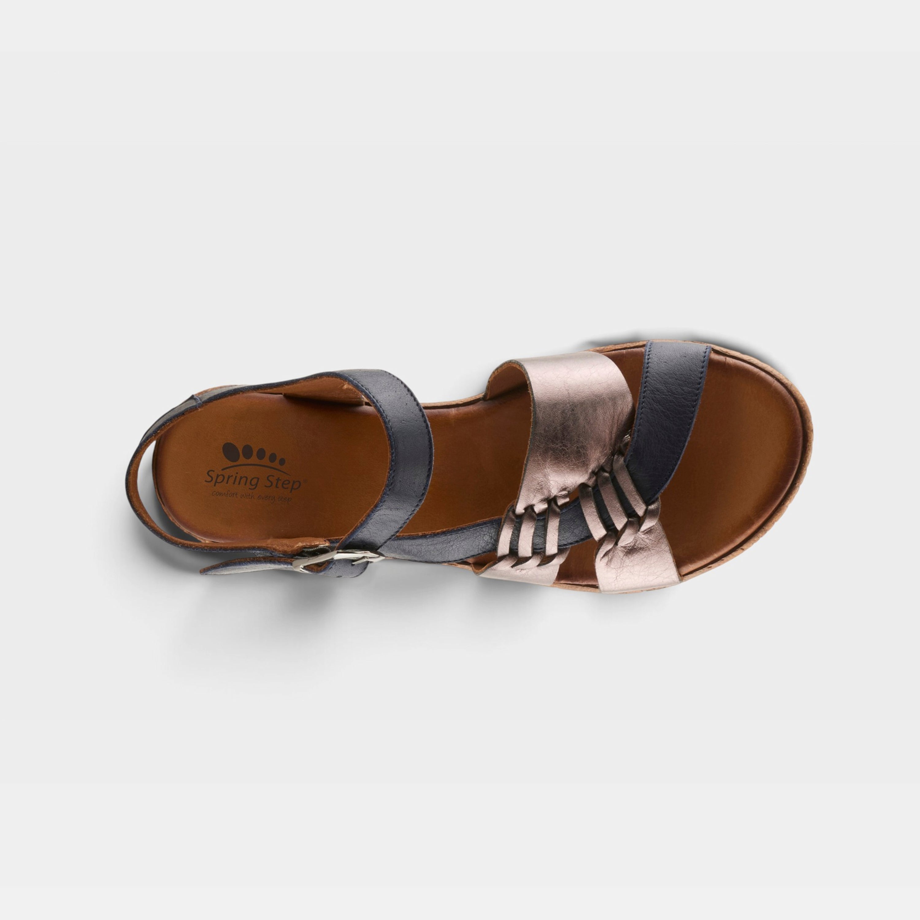 Spring Step Kirra Navy Multi Casual Sandal