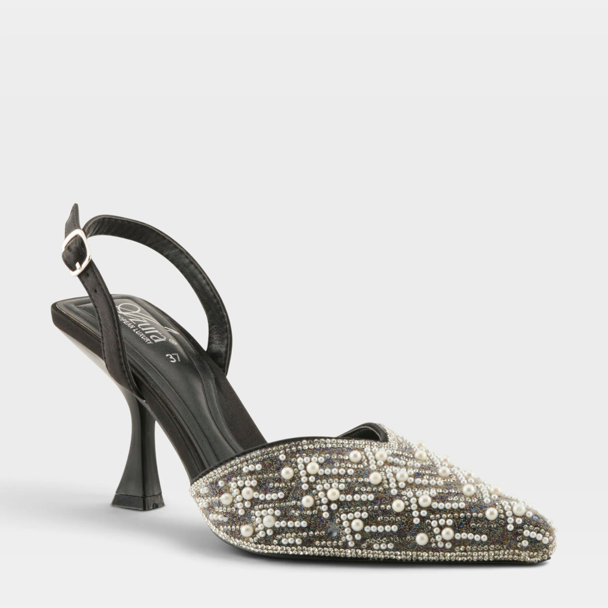 Azura Kitkatclub Black Multi Shoe