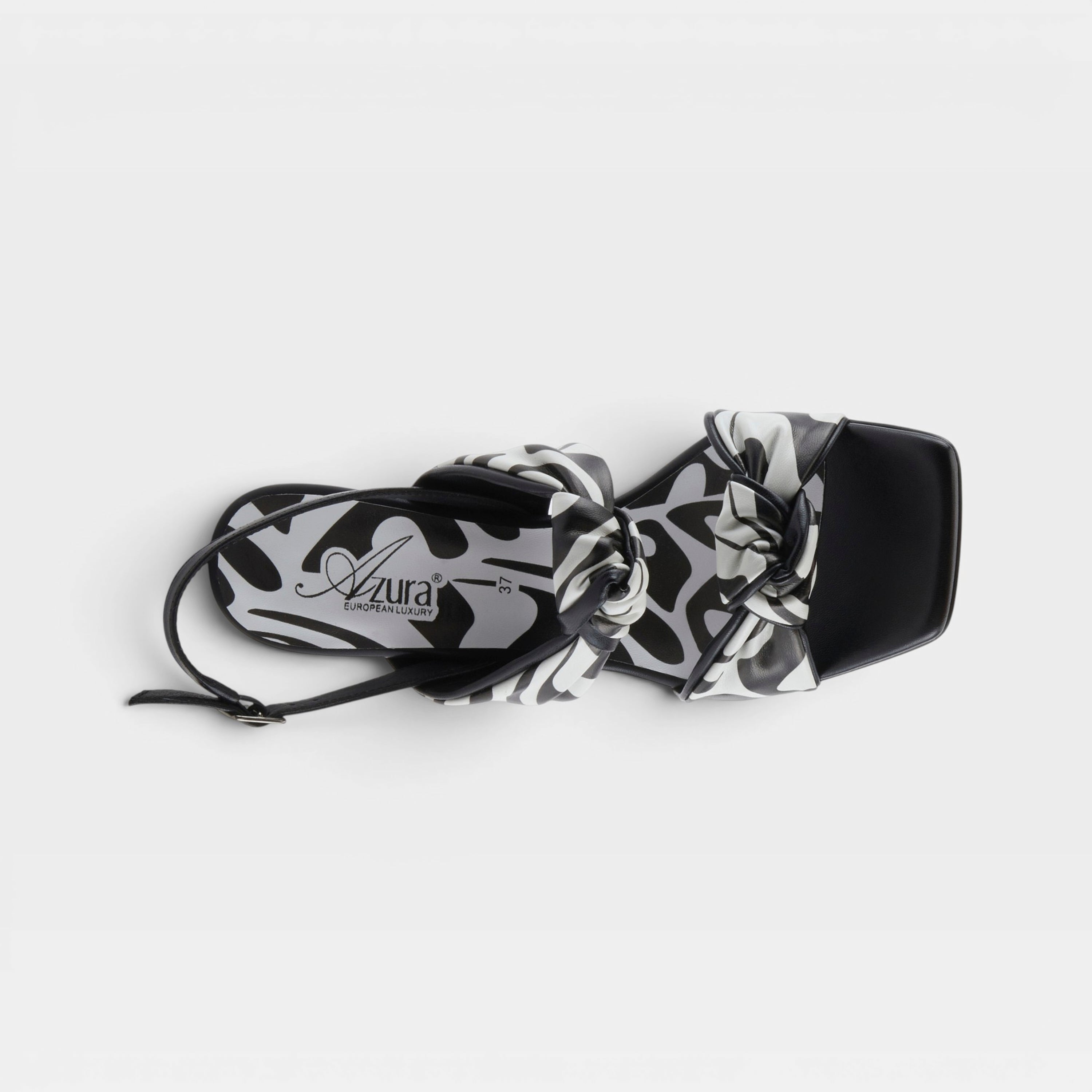 Azura Knotted Black Multi Sandal