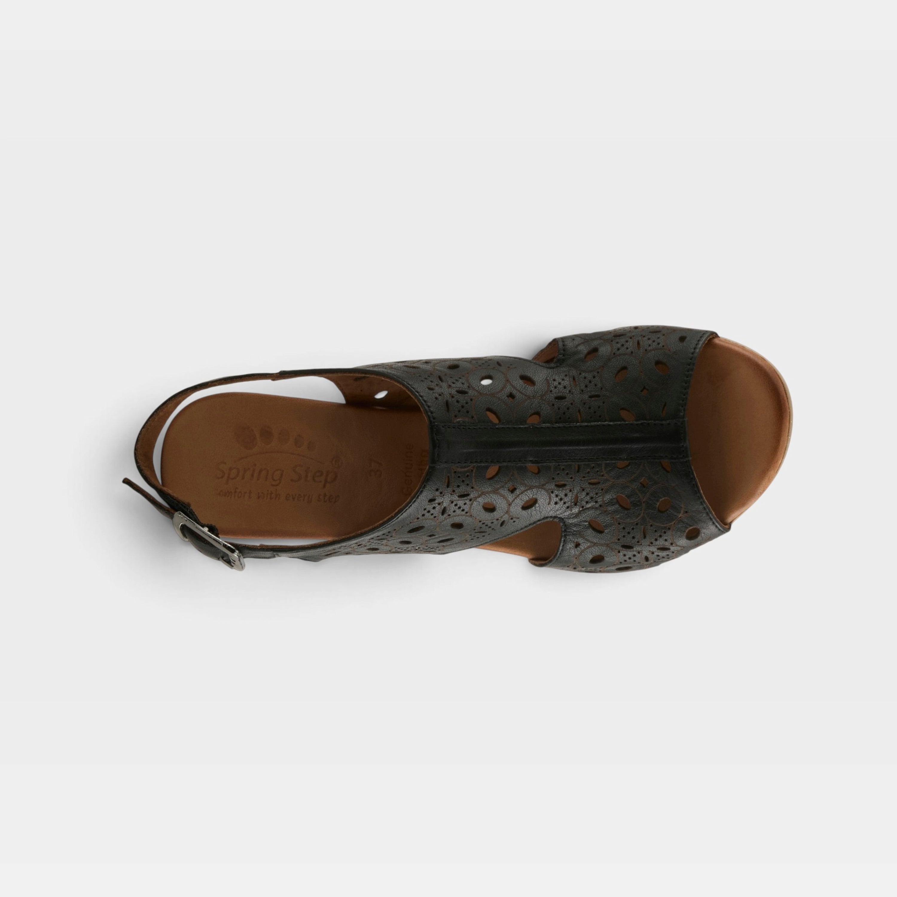 Spring Step Kovach Black Slingback Sandal