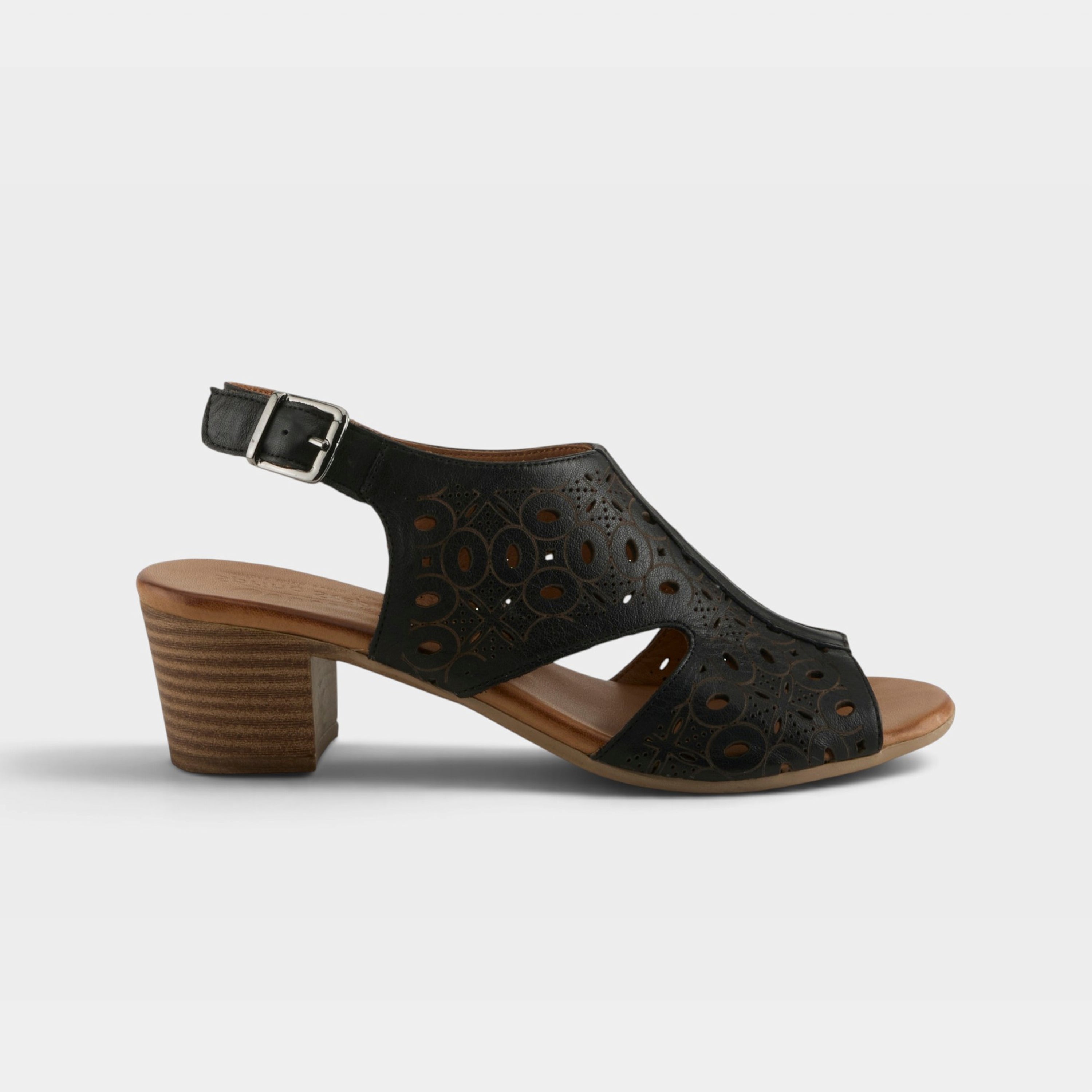 Spring Step Kovach Black Slingback Sandal