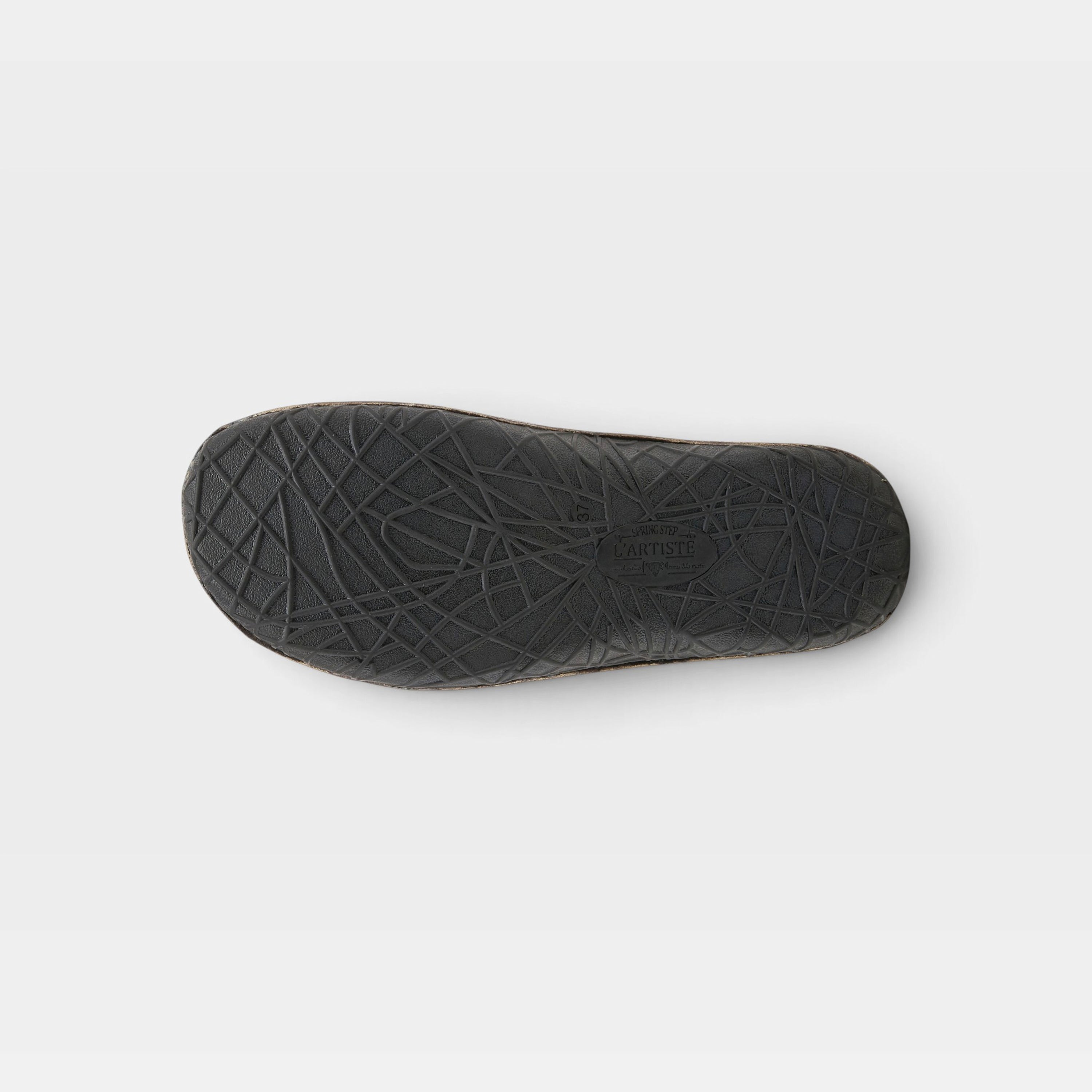 L'Artiste Kysandra-Fleur Mary Jane shoes in Black Multi, outsole view