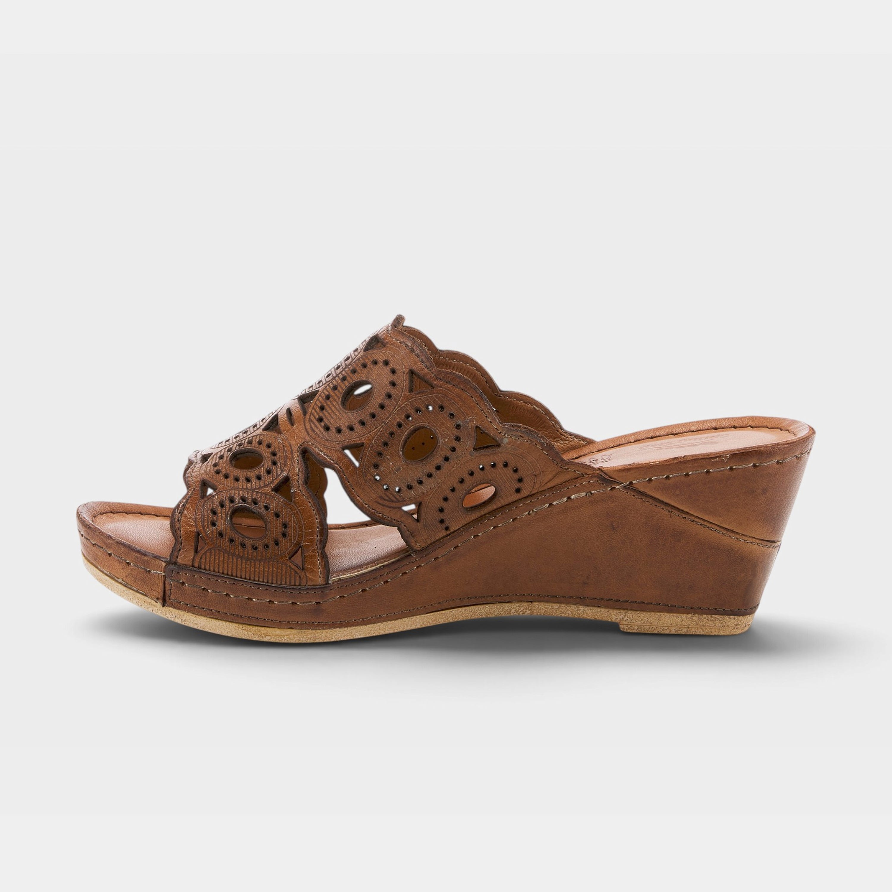 Spring Step Labarnas Brown Slide Sandal