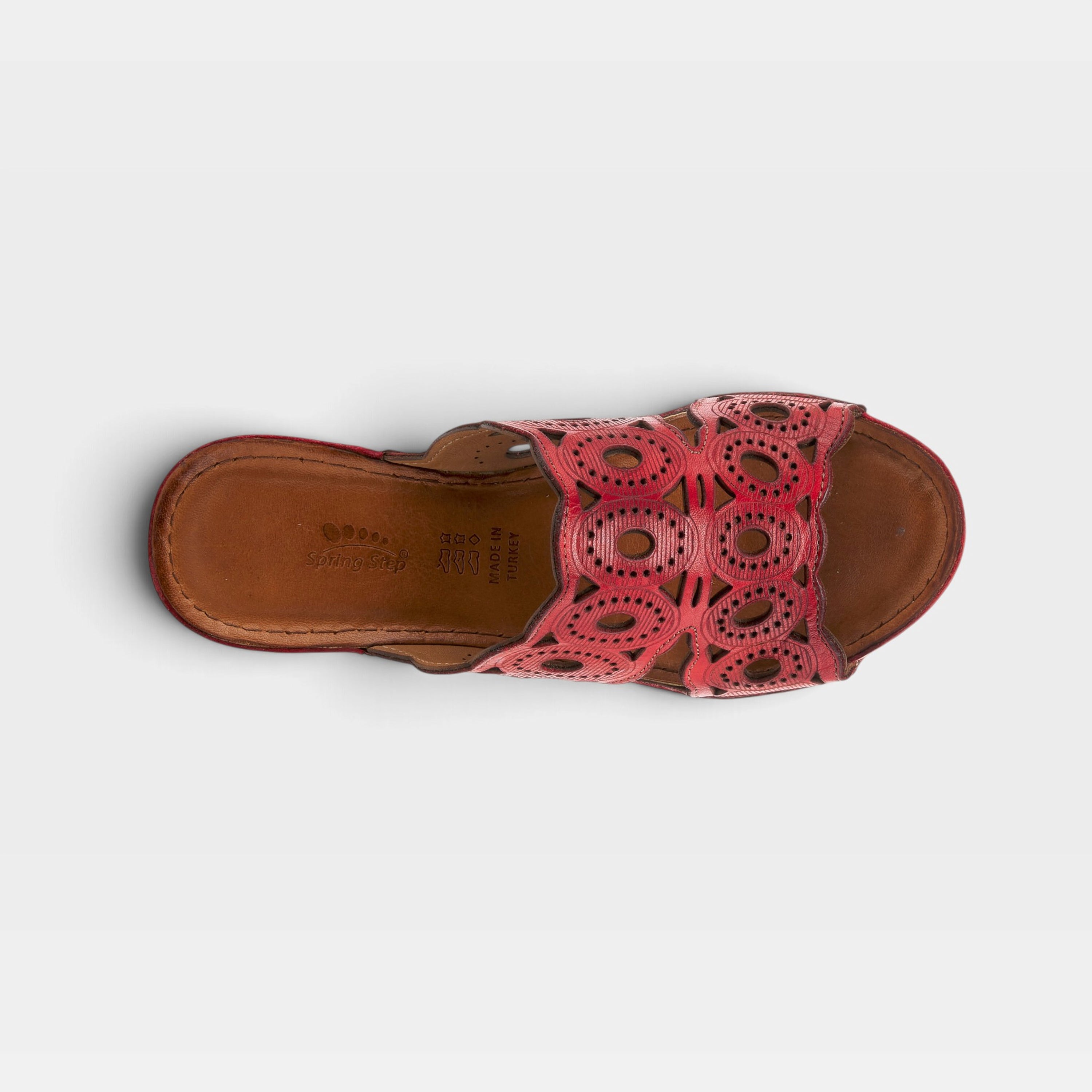 Spring Step Labarnas Red Slide Sandal