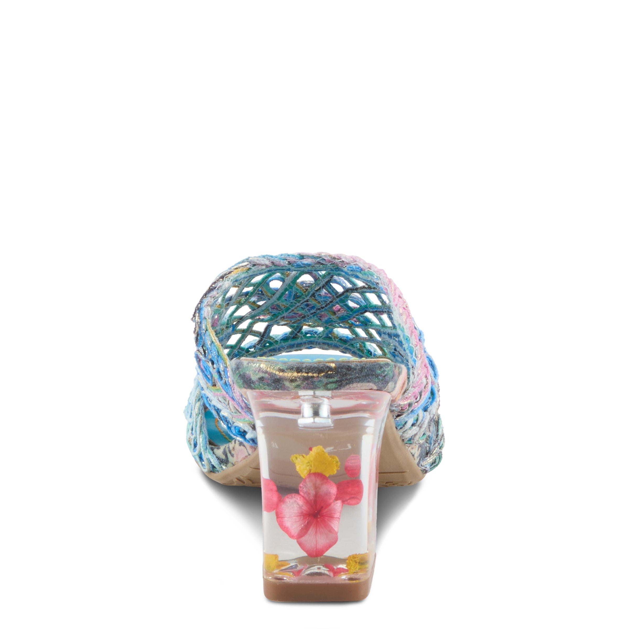 L'Artiste L'ARTISTE LACYLOOPS SANDALS sandal in blue multi with handcrafted leather design