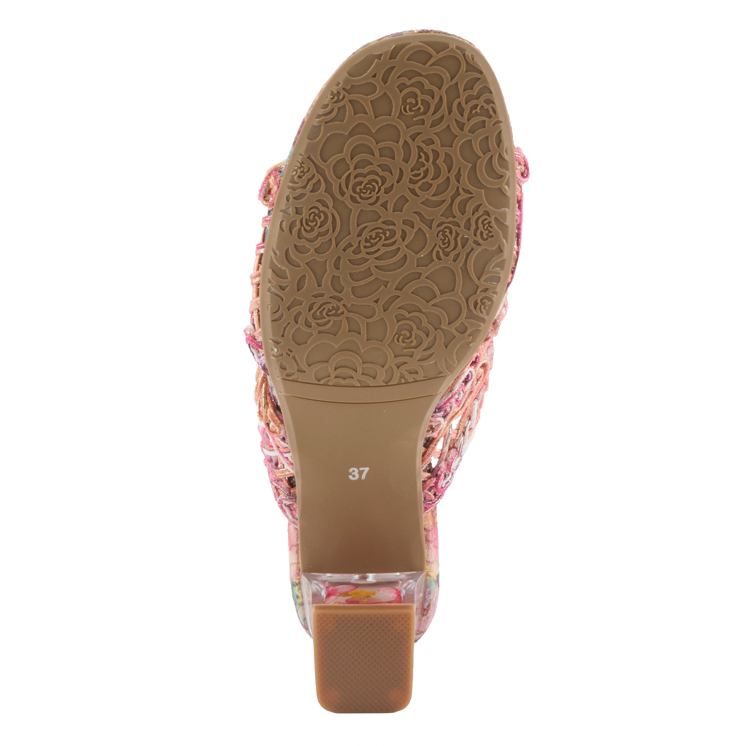 L'Artiste L'ARTISTE LACYLOOPS SANDALS sandal in fuchsia multi with handcrafted leather design