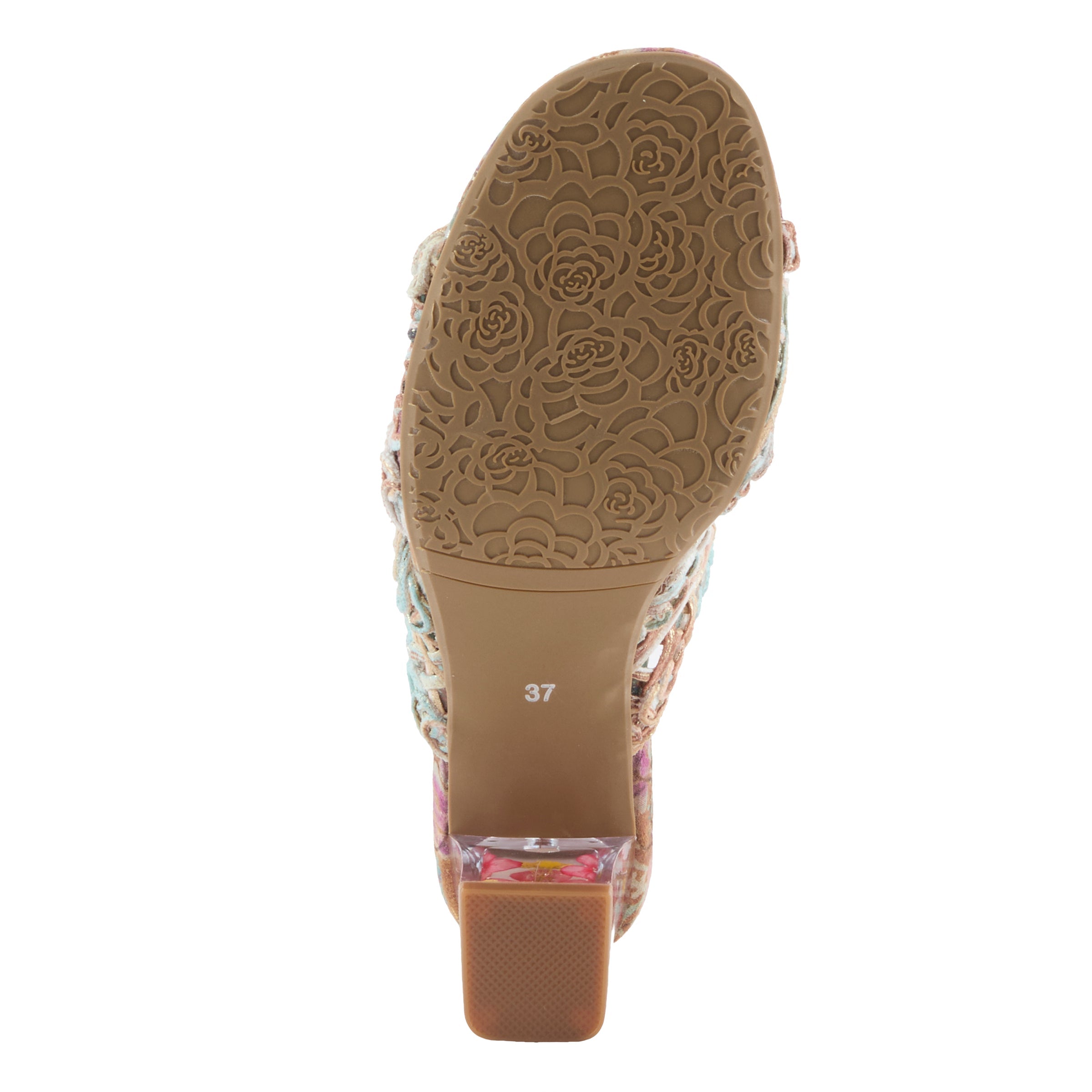 L'Artiste L'ARTISTE LACYLOOPS SANDALS sandal in mint green multi with handcrafted leather design