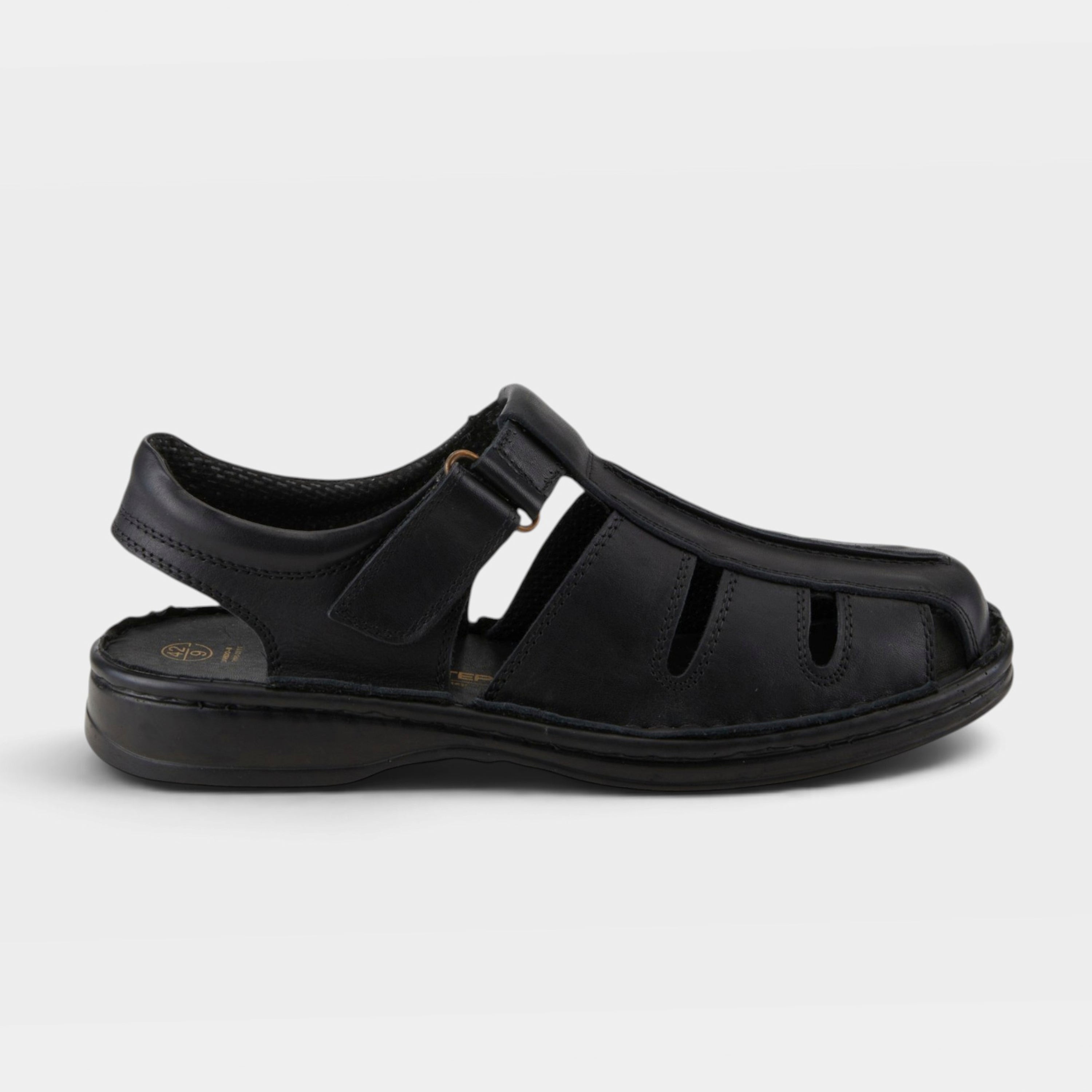 Spring Step Men Laredo Black Sandal