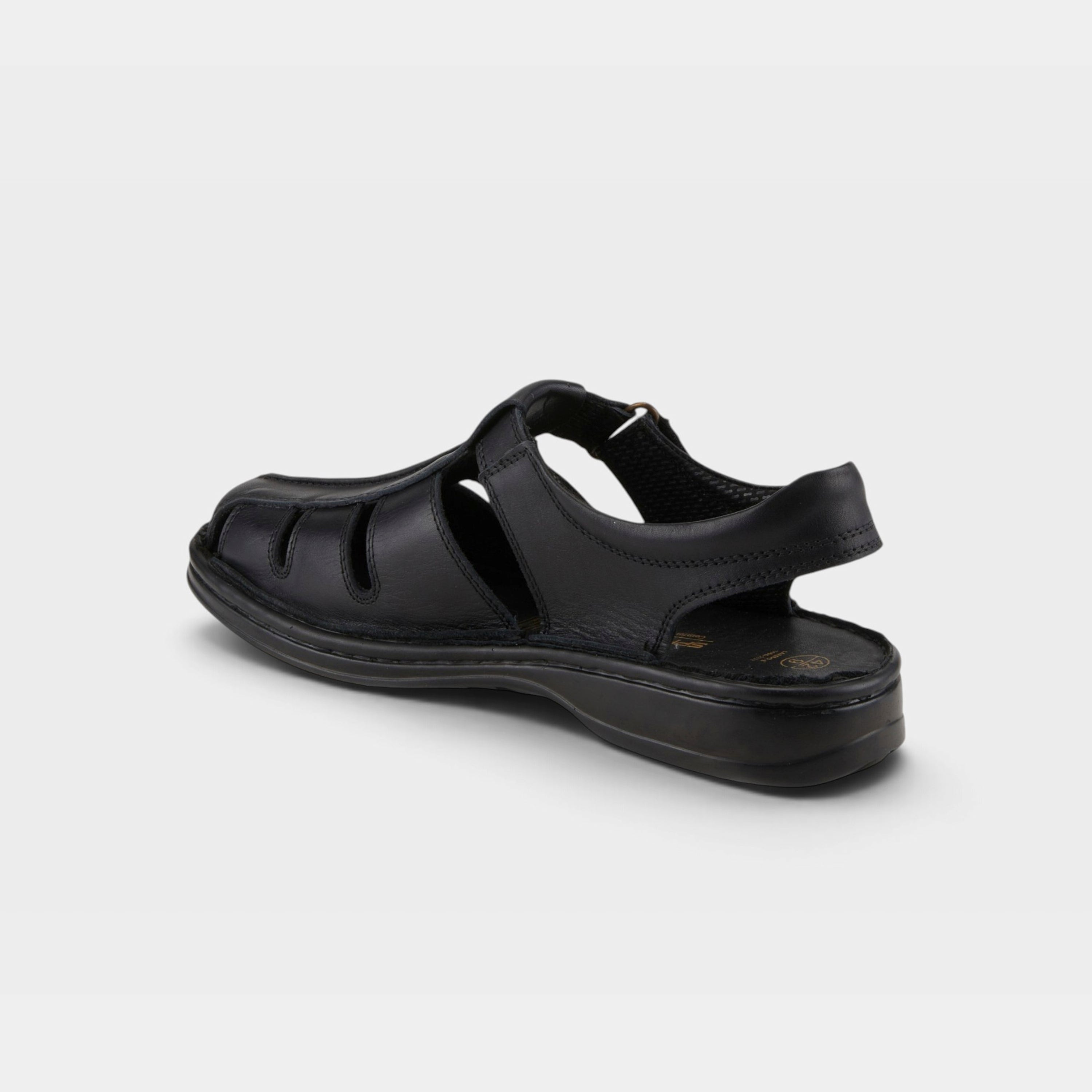 Spring Step Men Laredo Black Sandal