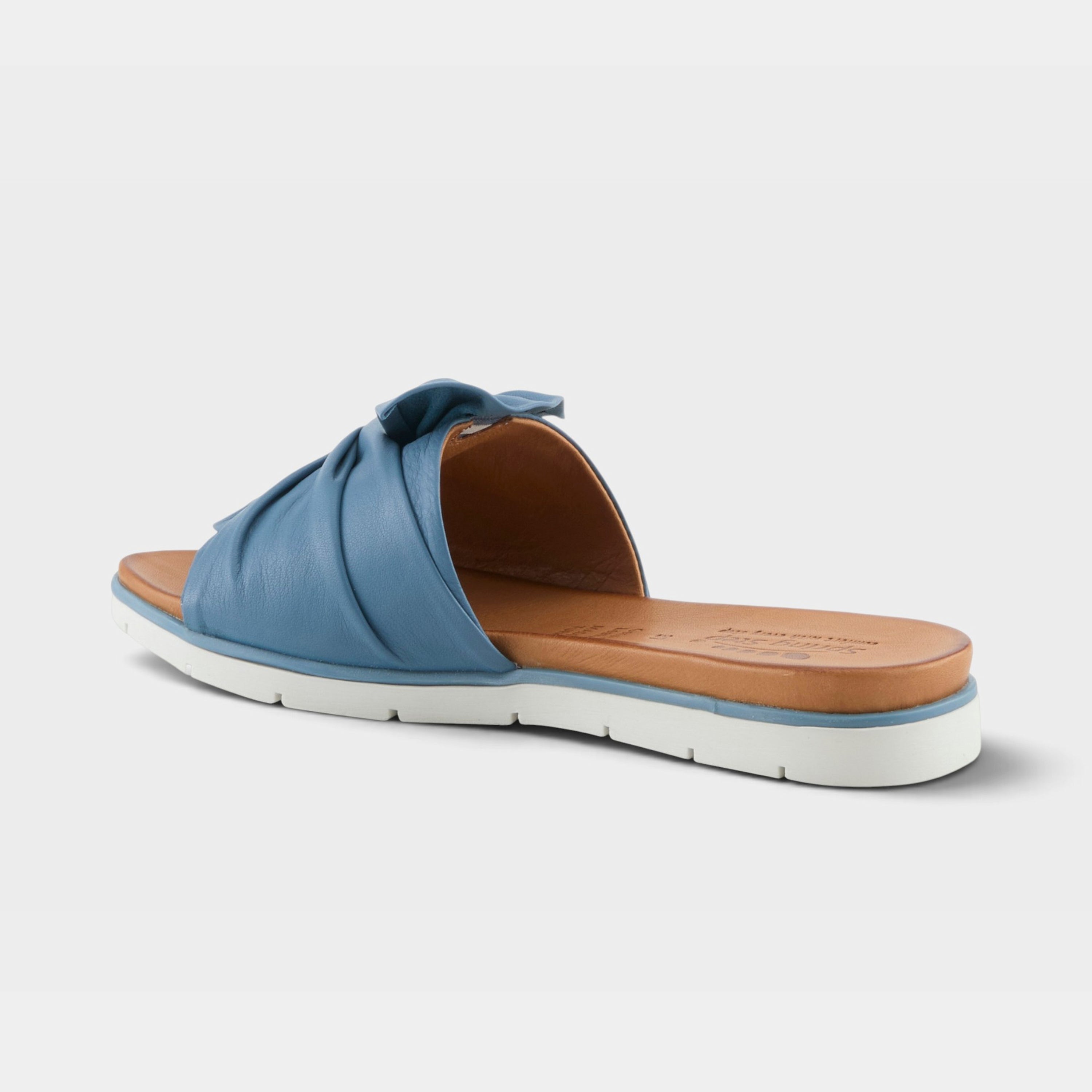 Spring Step Lavona Blue Slide Sandal