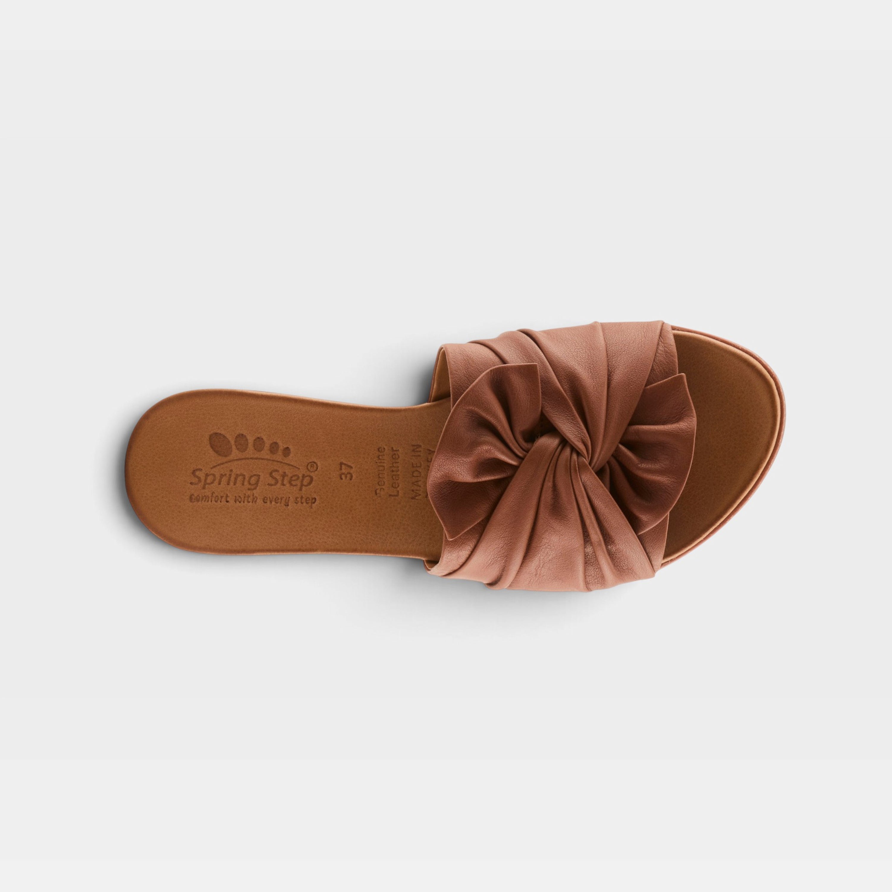 Spring Step Lavona Camel Slide Sandal