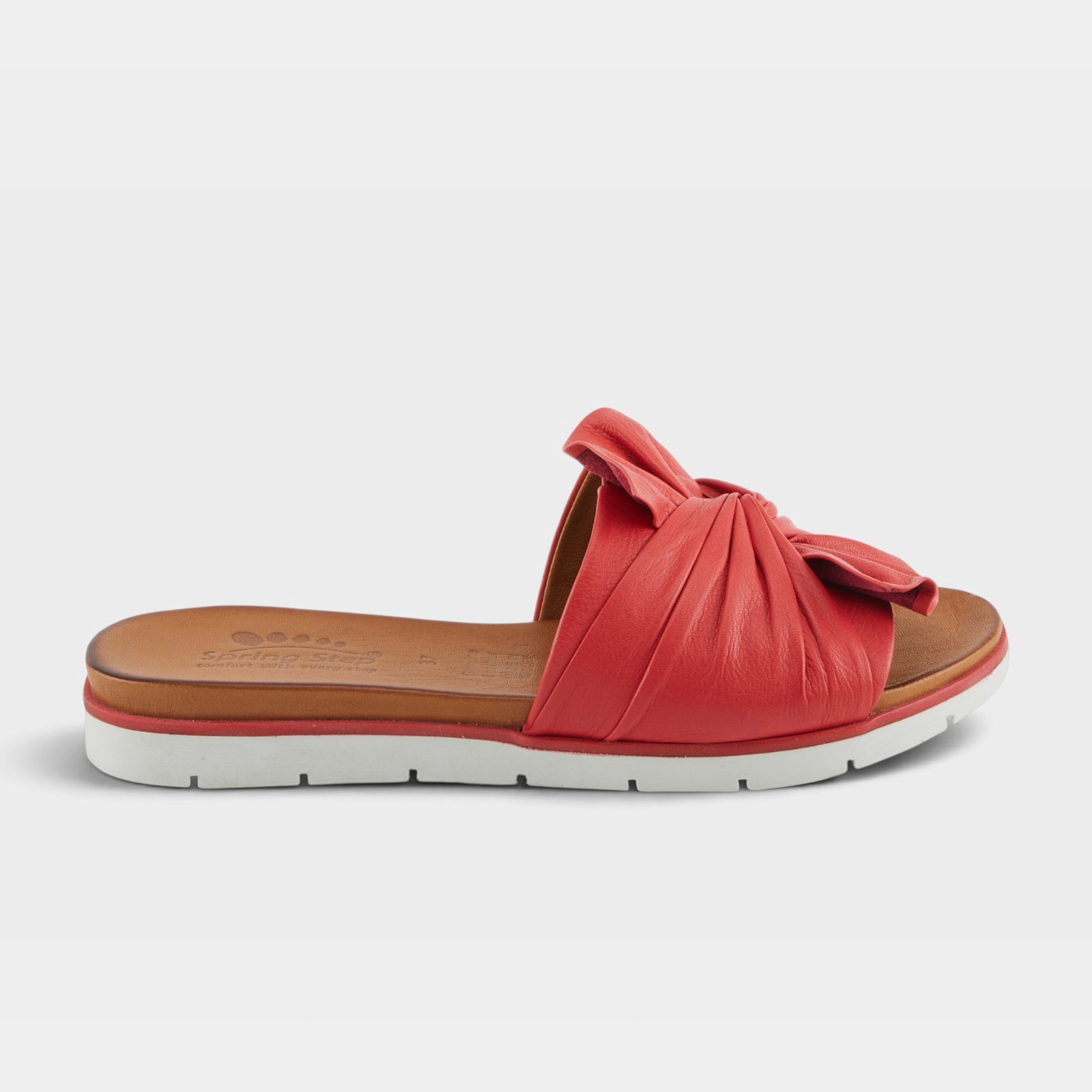 Spring Step Lavona Light Red Slide Sandal