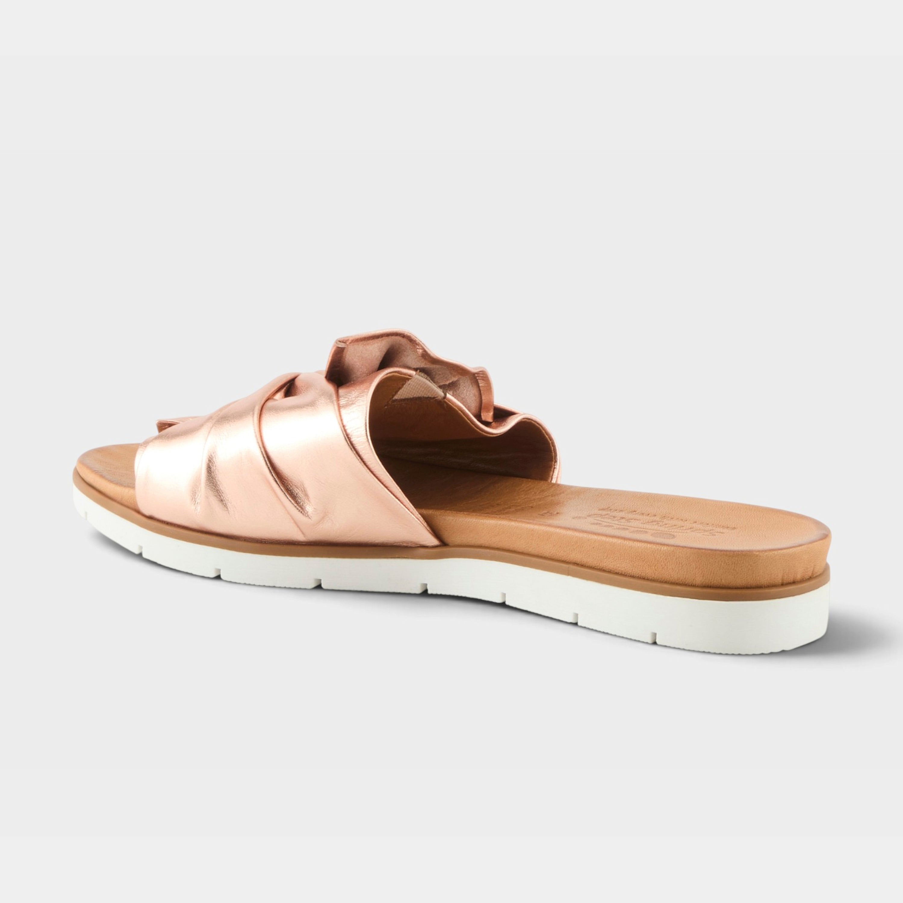 Spring Step Lavona Rose Gold Slide Sandal