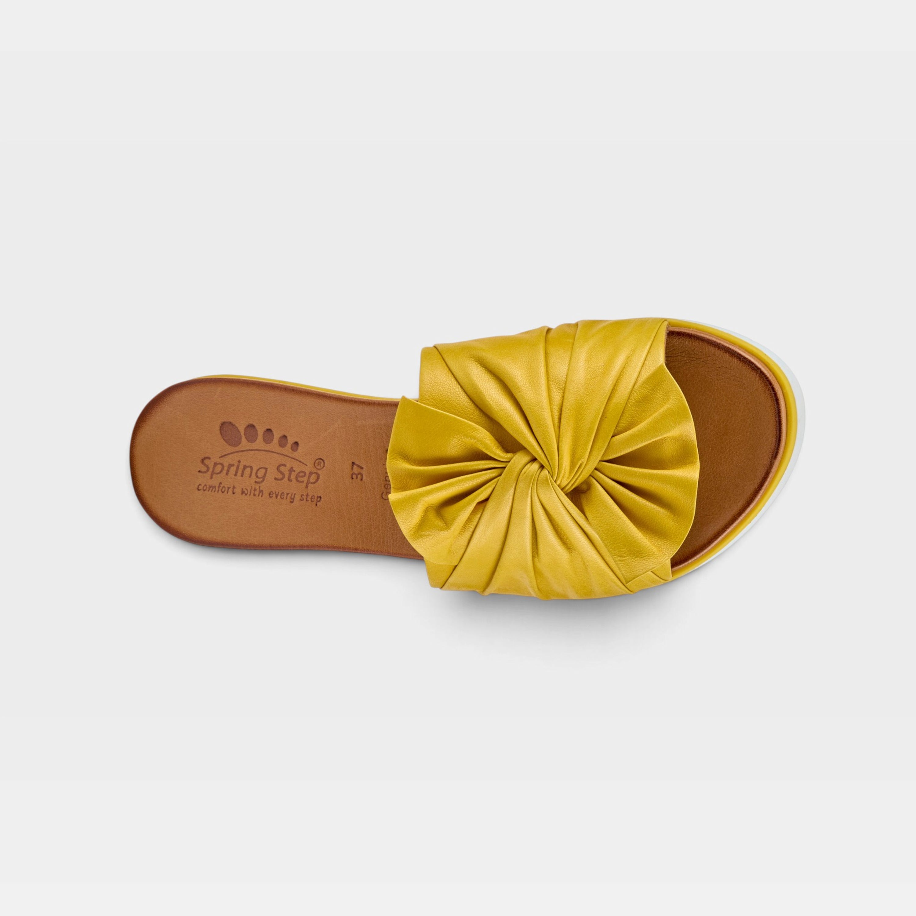 Spring Step Lavona Yellow Slide Sandal