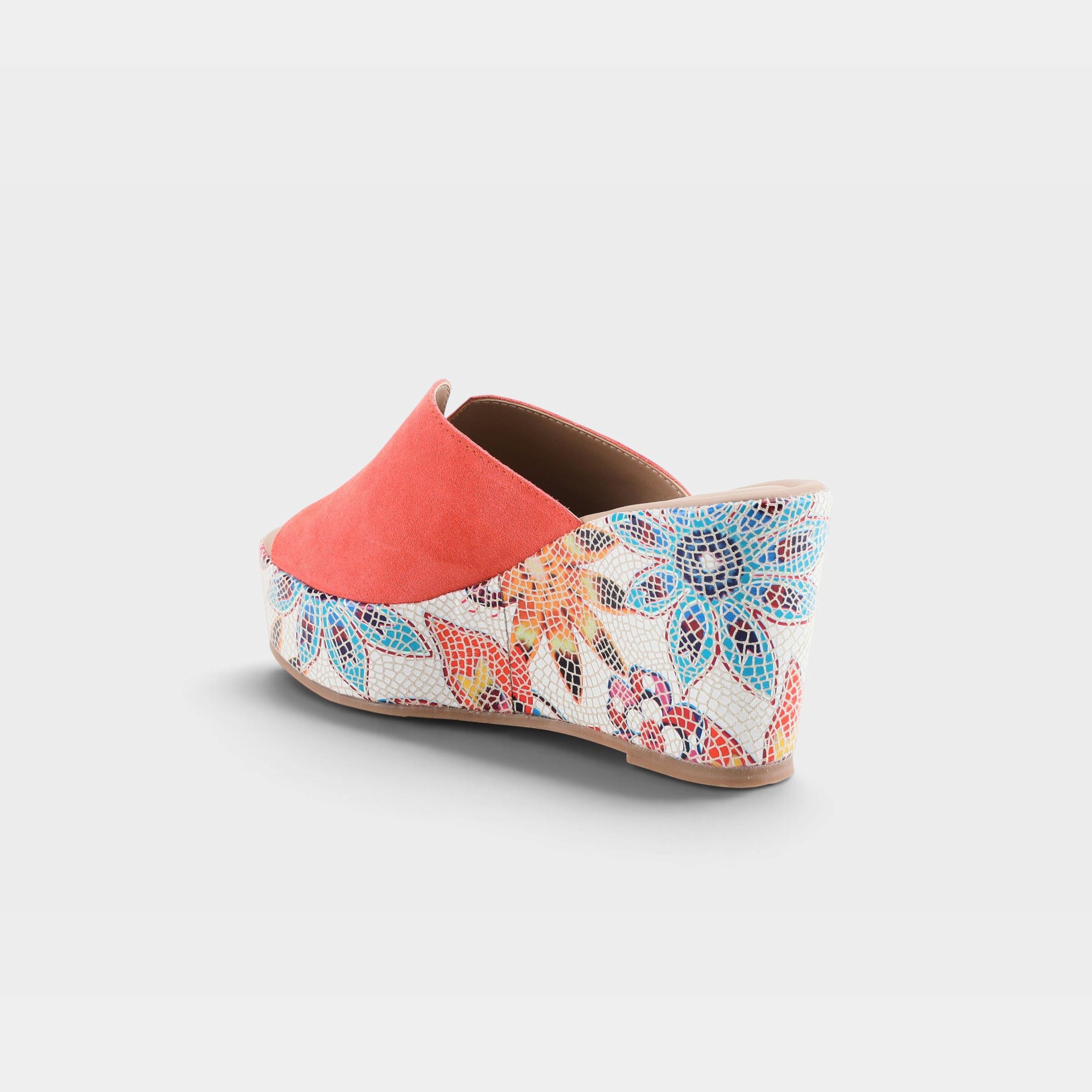 Spring Step Laylani Coral Suede Slide Sandal