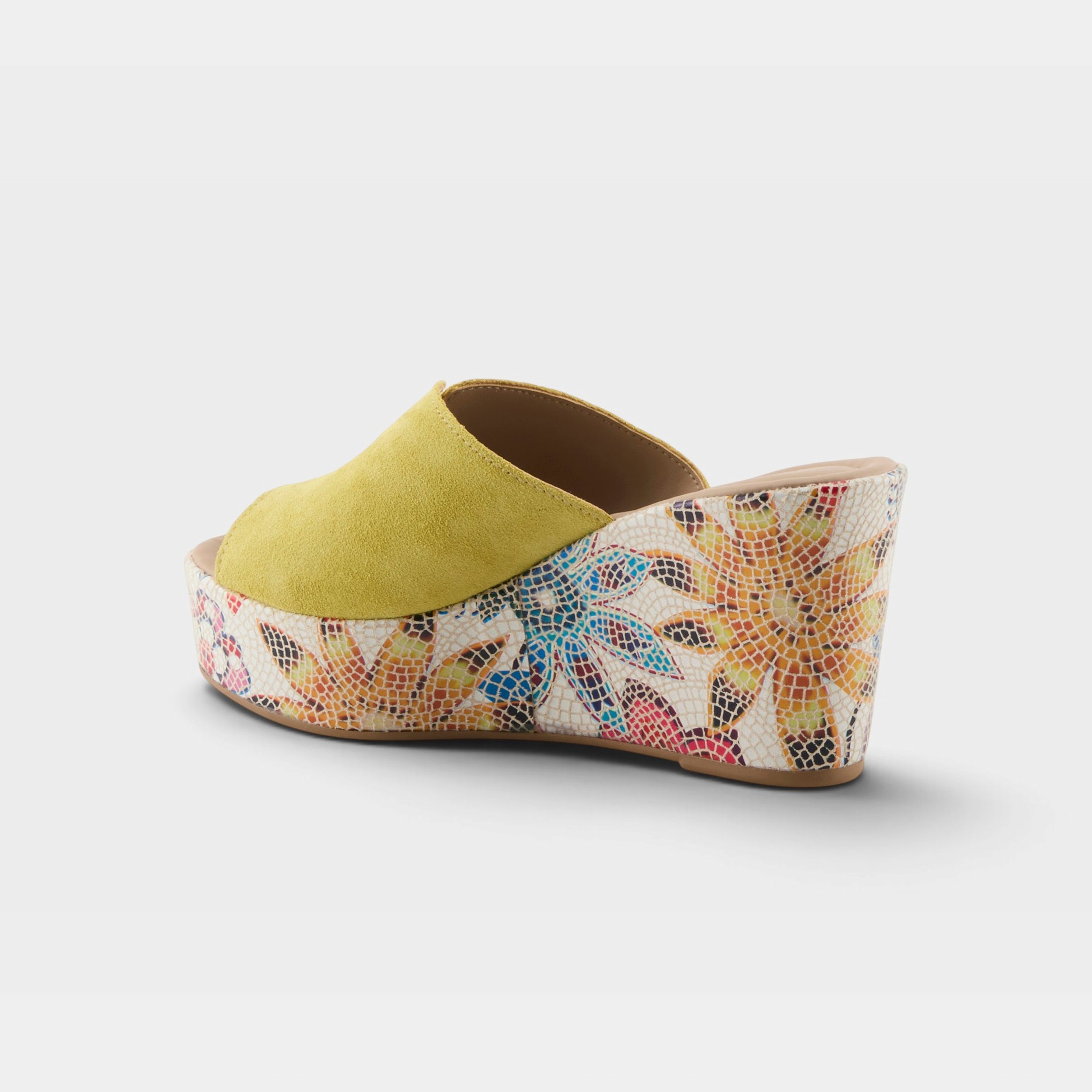 Spring Step Laylani Yellow Suede Slide Sandal
