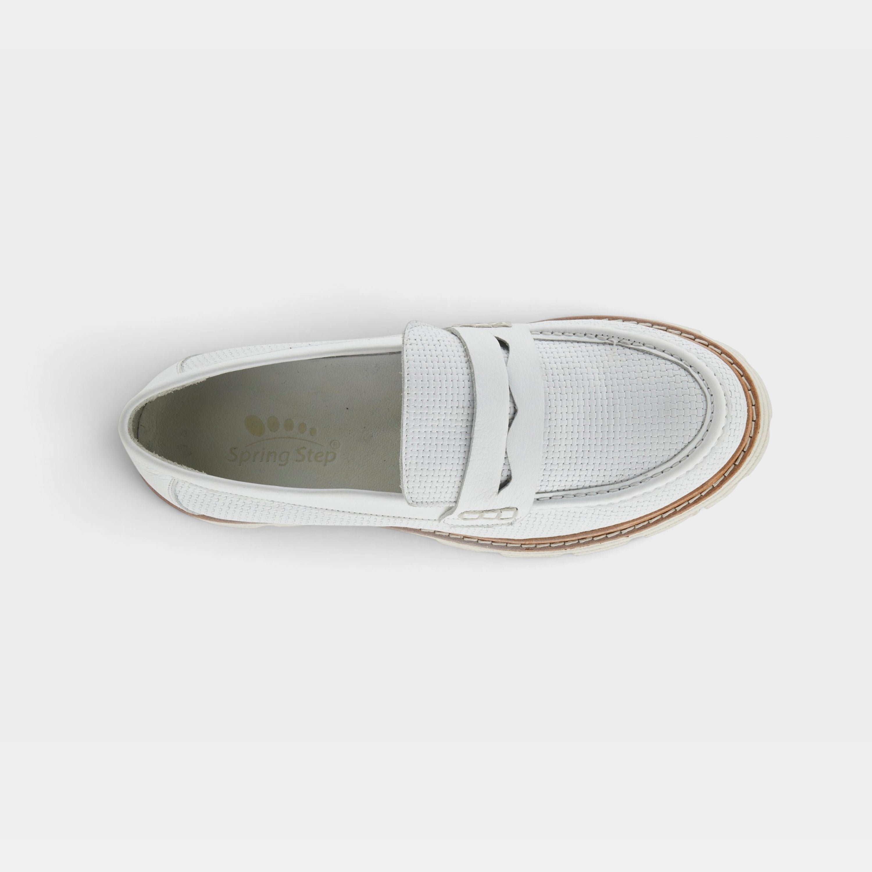 Spring Step Lexington White Loafer
