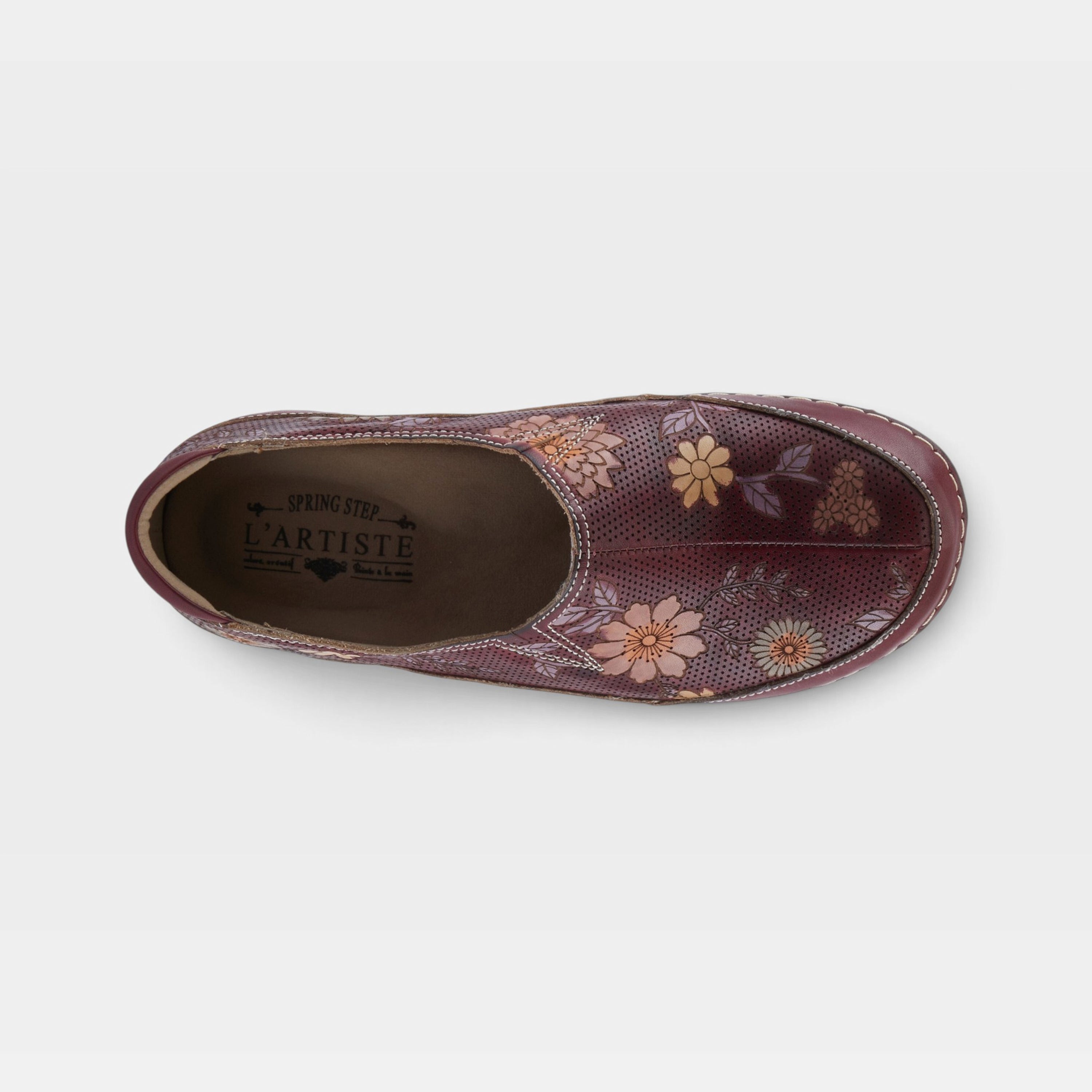 L'Artiste Libora-Delite shoes in Bordeaux Multi, top view