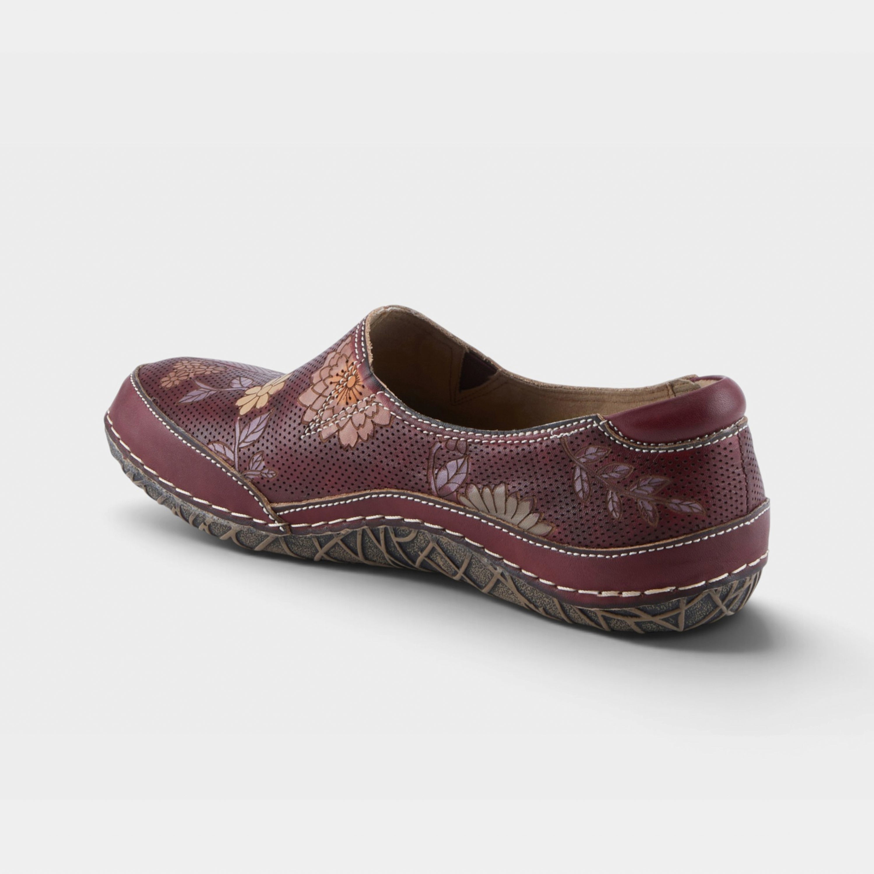 L'Artiste Libora-Delite shoes in Bordeaux Multi, alternate angle view
