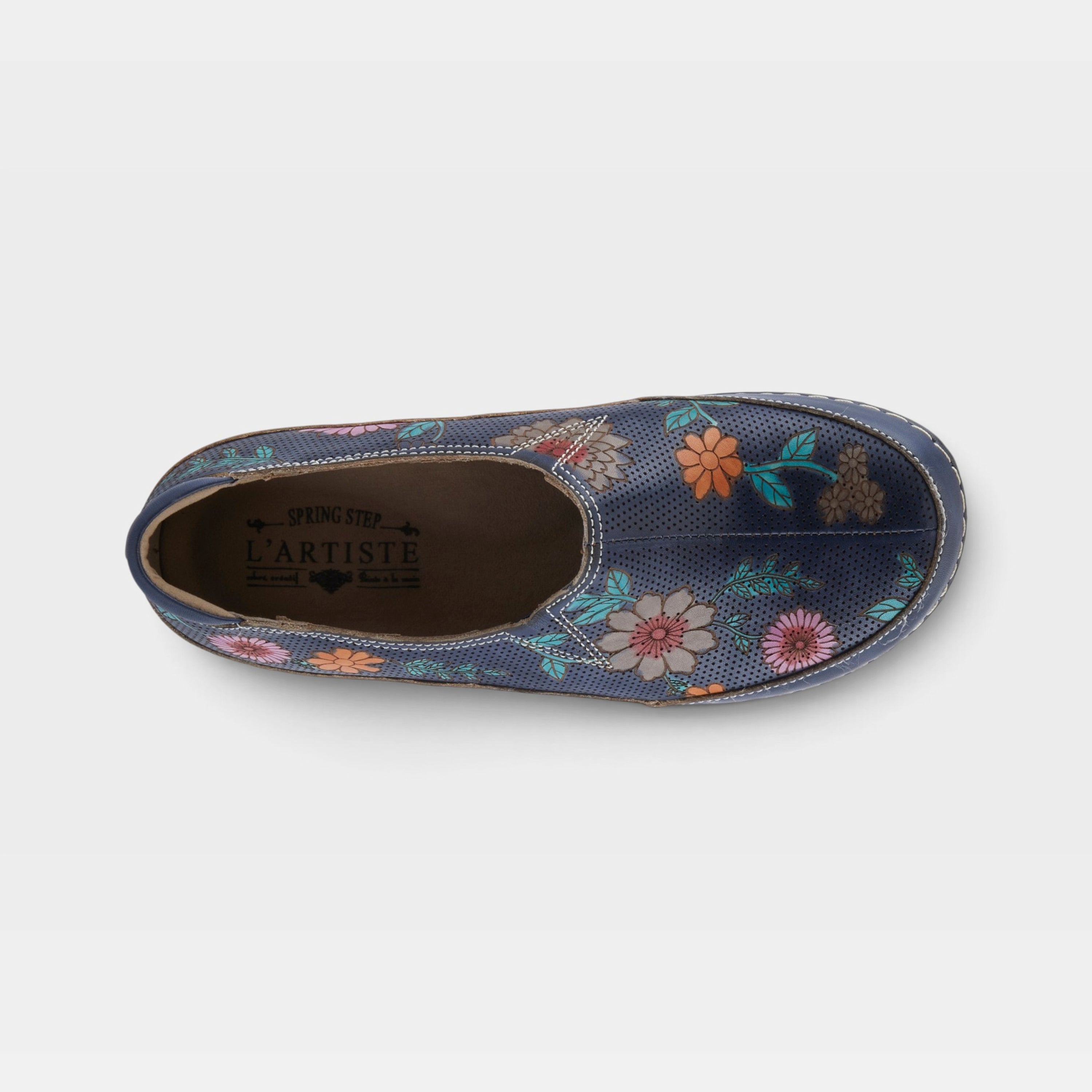 L'Artiste Libora-Delite shoes in Navy Multi, top view