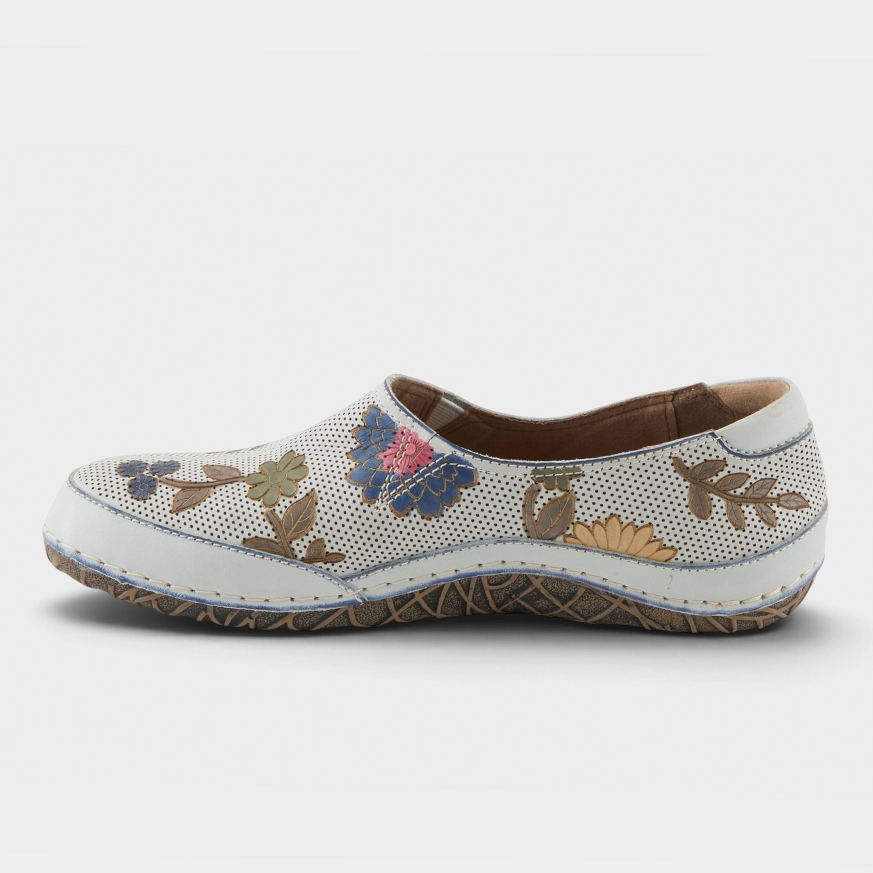 L'Artiste Libora-Delite shoes in Off White Multi, side view