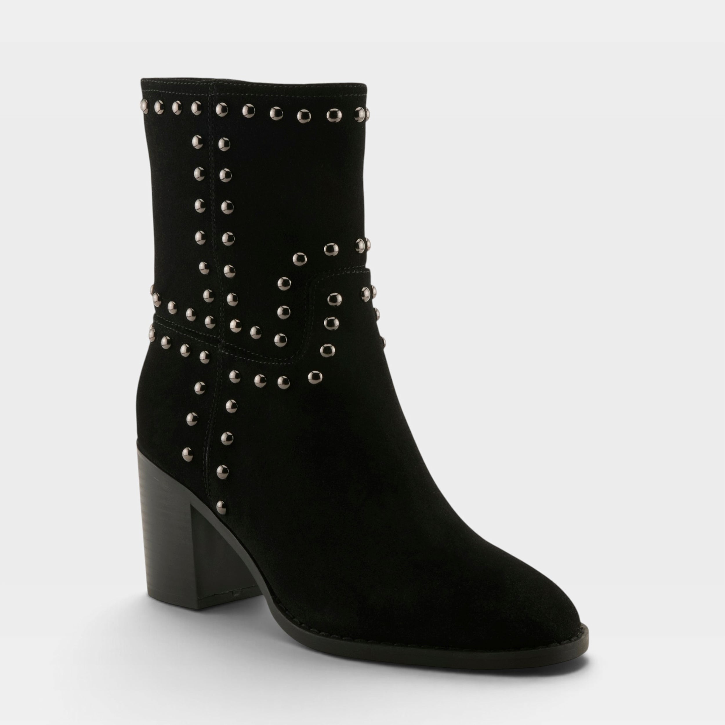Azura Lilstudette Black Suede Boot