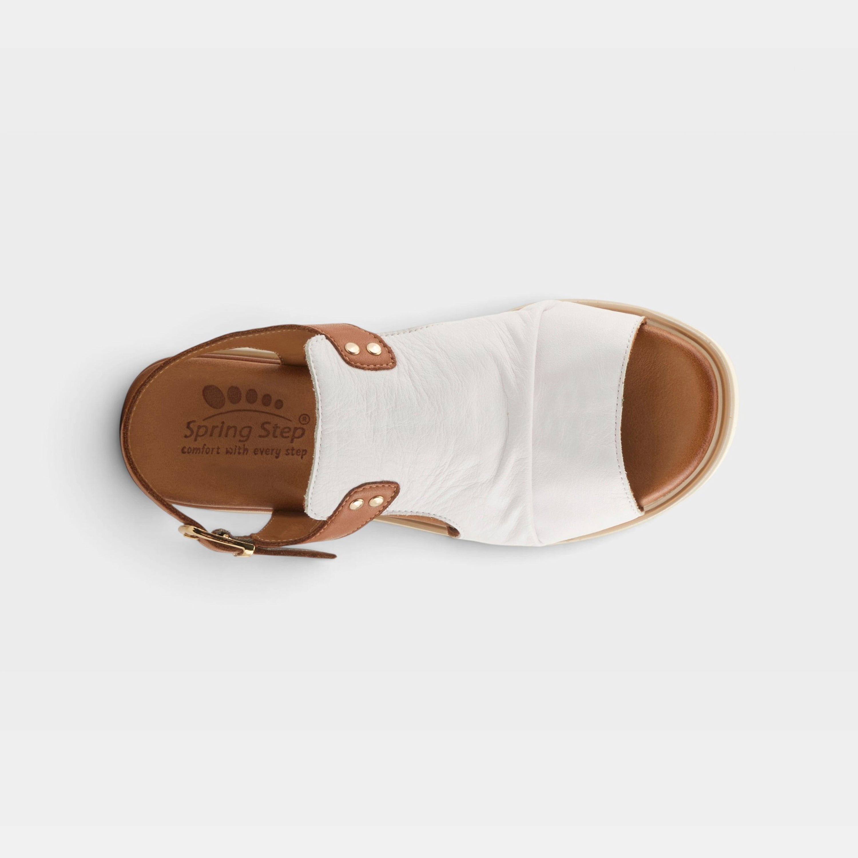 Spring Step Locals White Multi Sandal