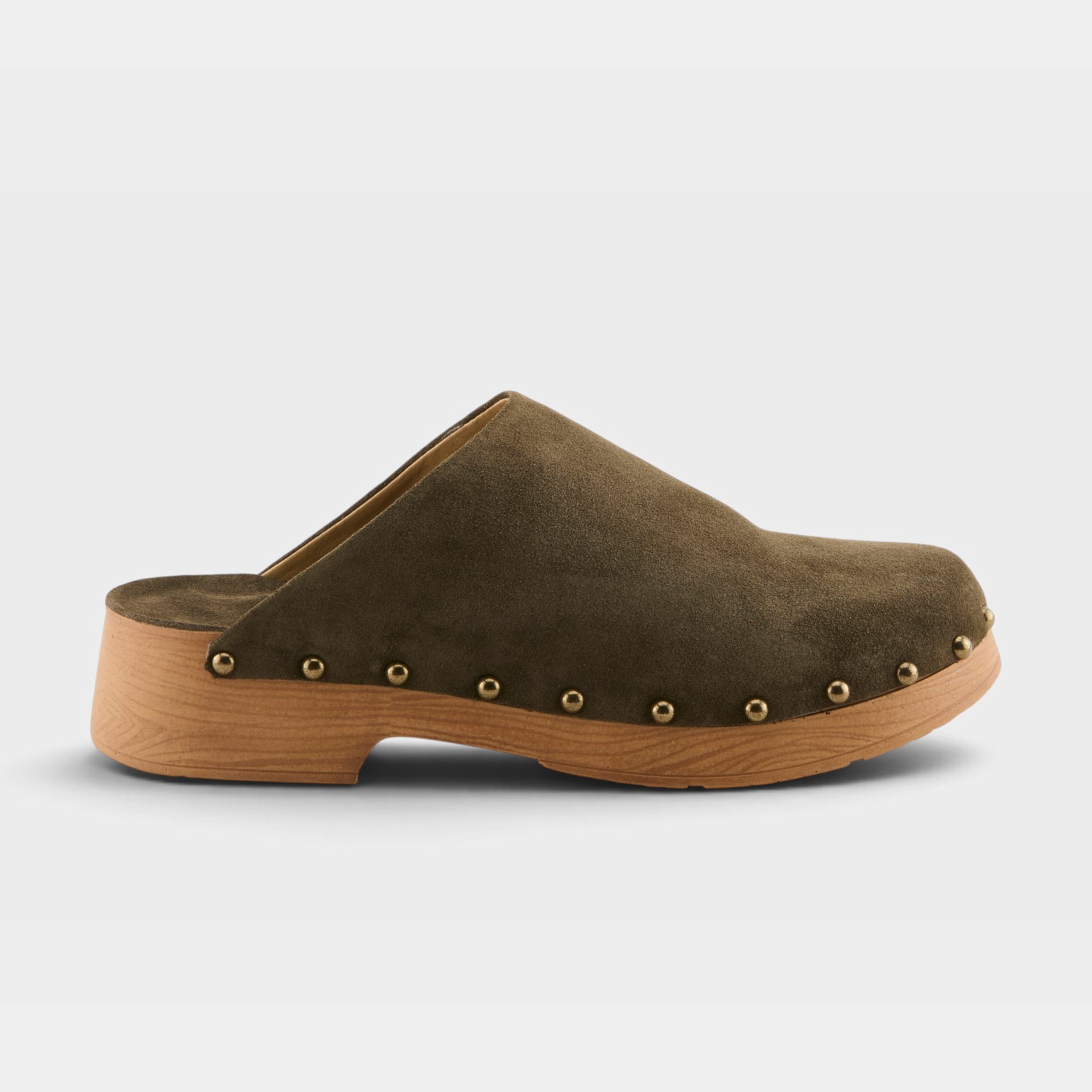 Spring Step Lolarue Dark Olive Suede Clog