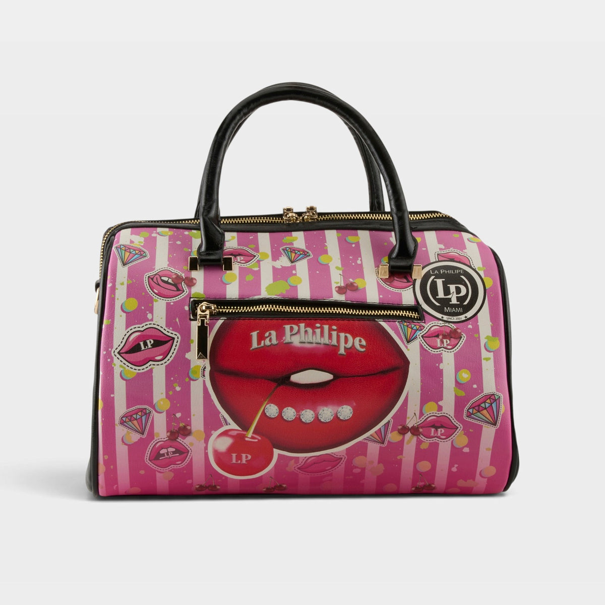 La Philipe – JUICY LIPS – Black – Handbag